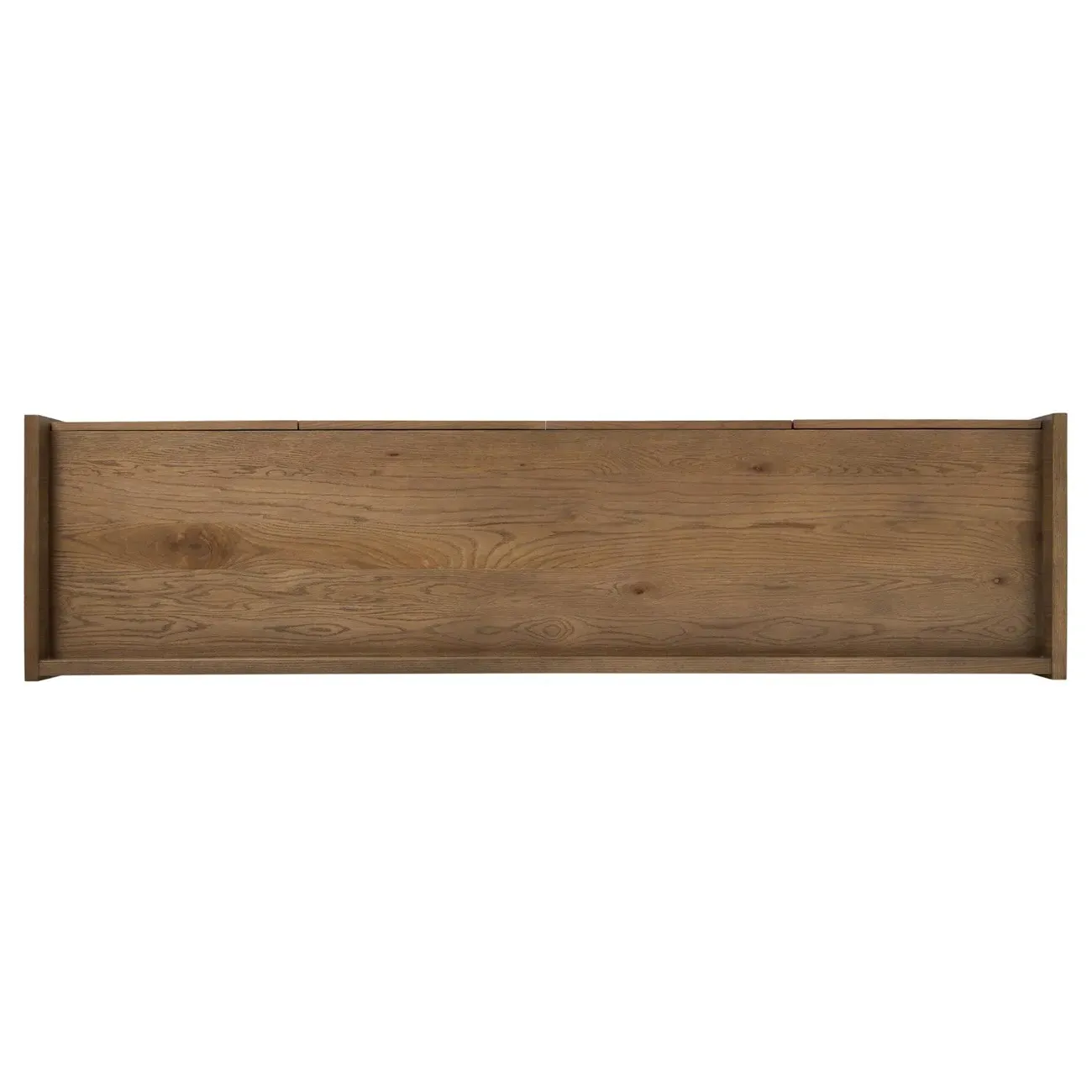 Rosalina 86" Media Console - Warm Oak