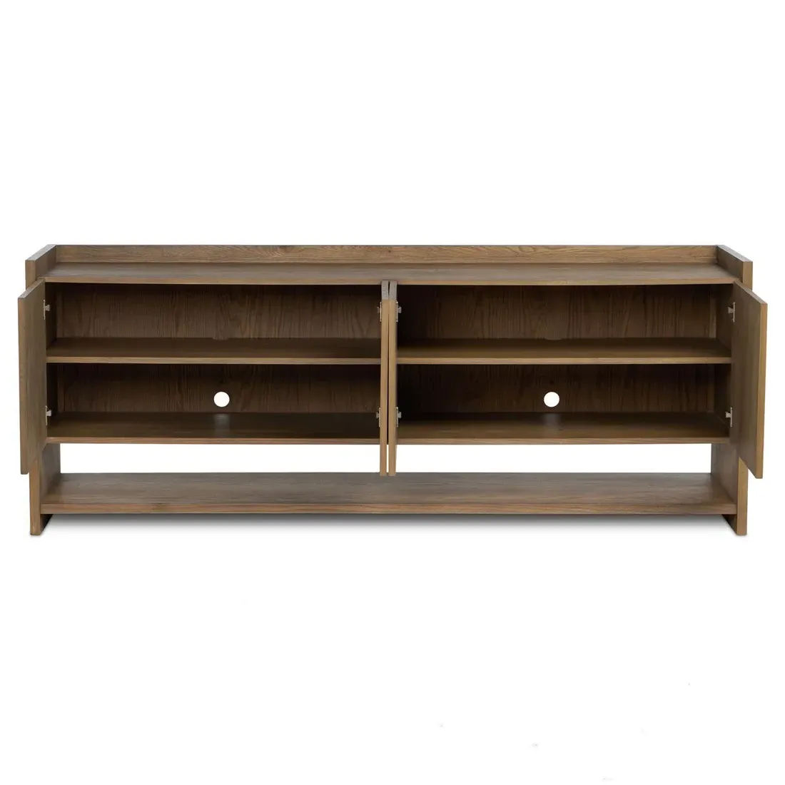 Rosalina 86" Media Console - Warm Oak