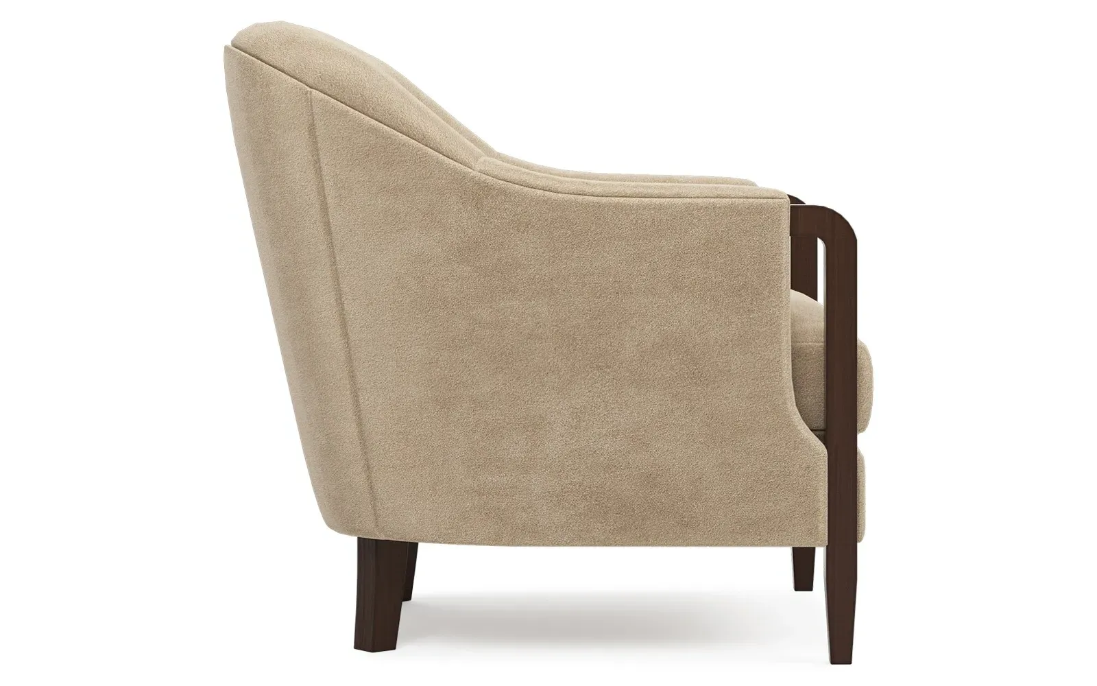 Rosario Performance Velvet Chair - Champagne