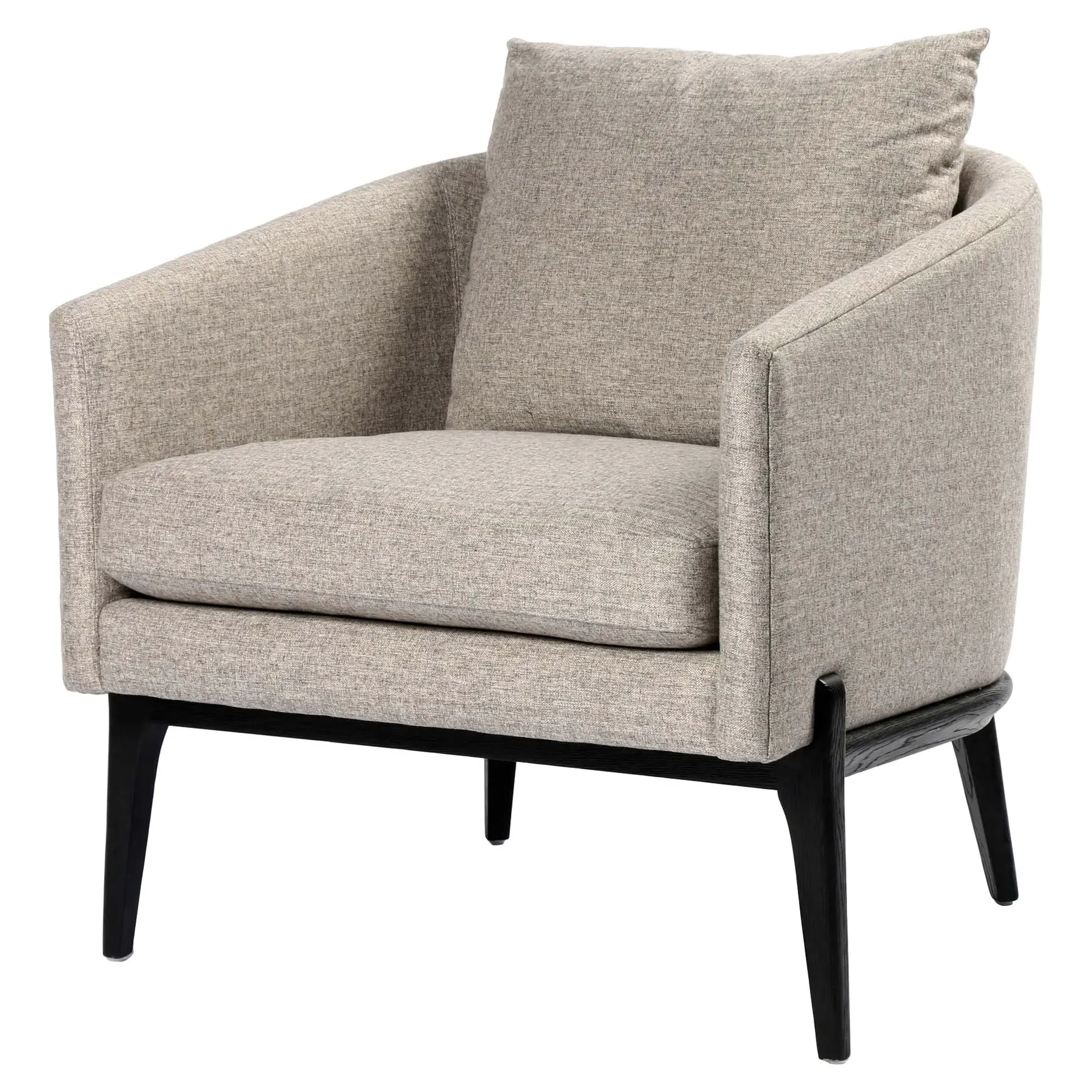Rose Barrel Accent Chair - Grey, Oak image