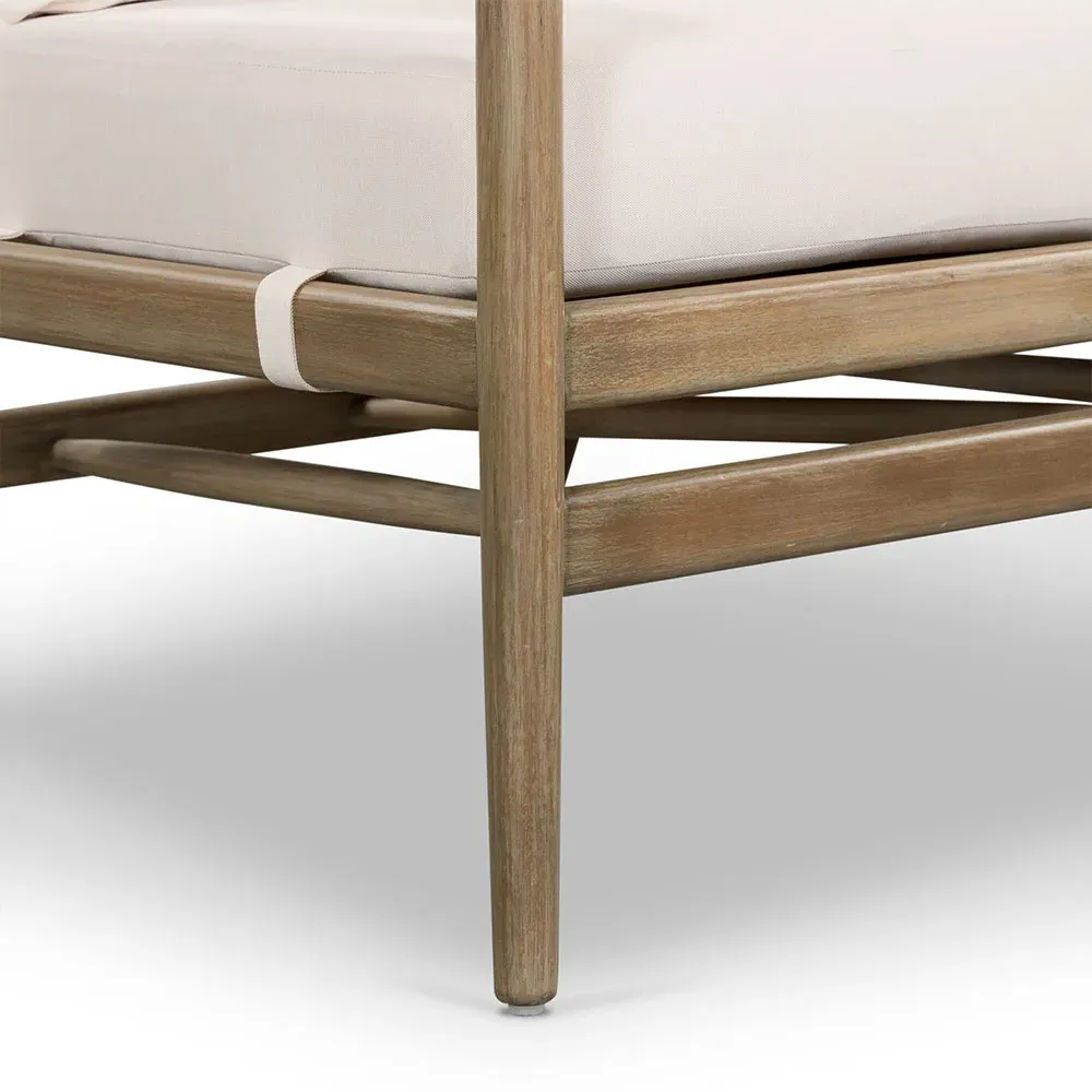 Rose Coastal Large Outdoor Sofa - Beige, Eucalyptus