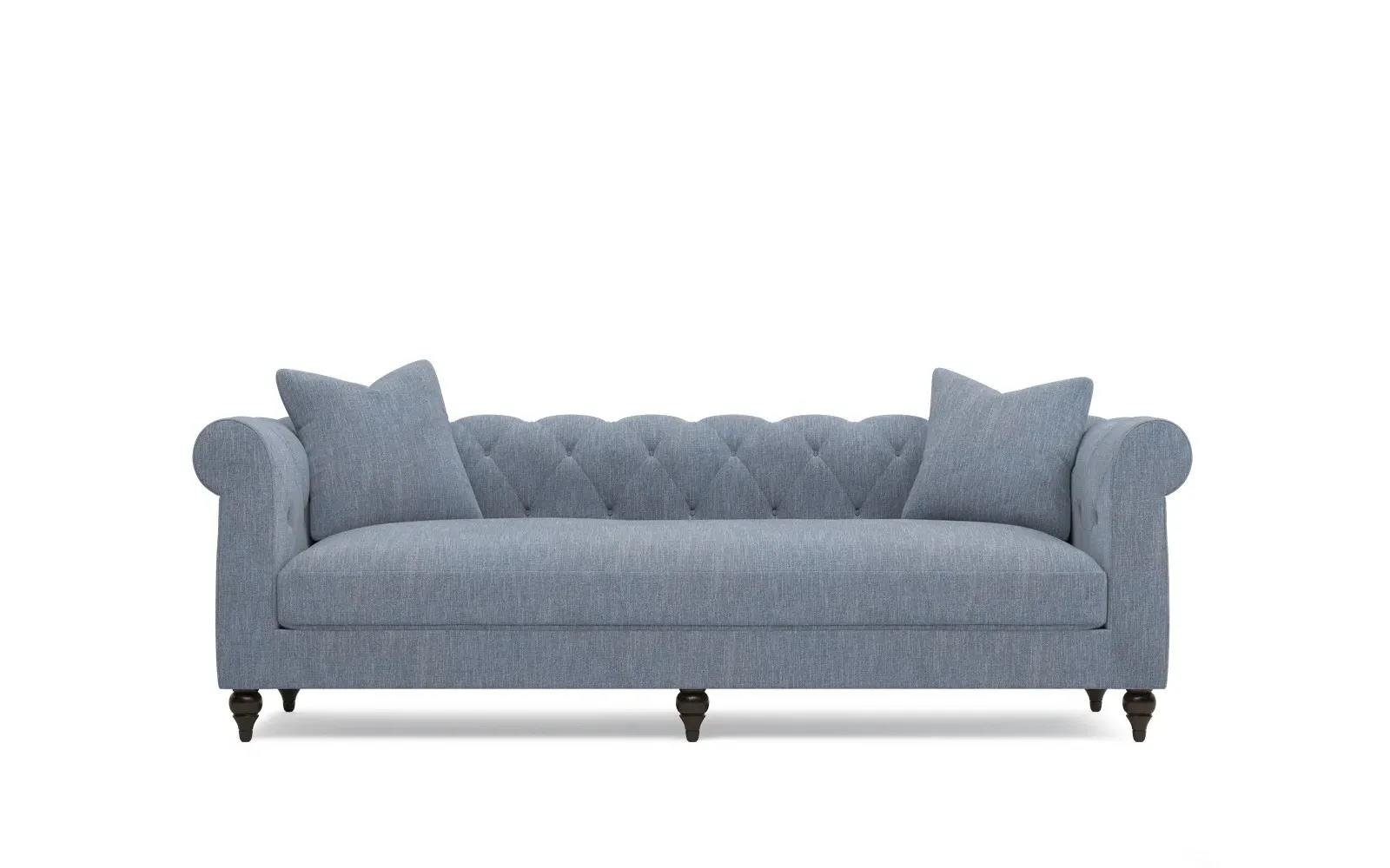 Rosehill 3-Seater Sofa with Tufted Back - Nantucket Blue
