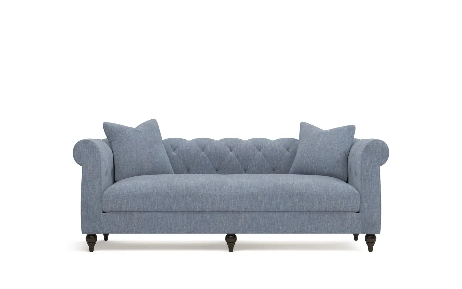 Rosehill 3-Seater Sofa with Tufted Back - Nantucket Blue