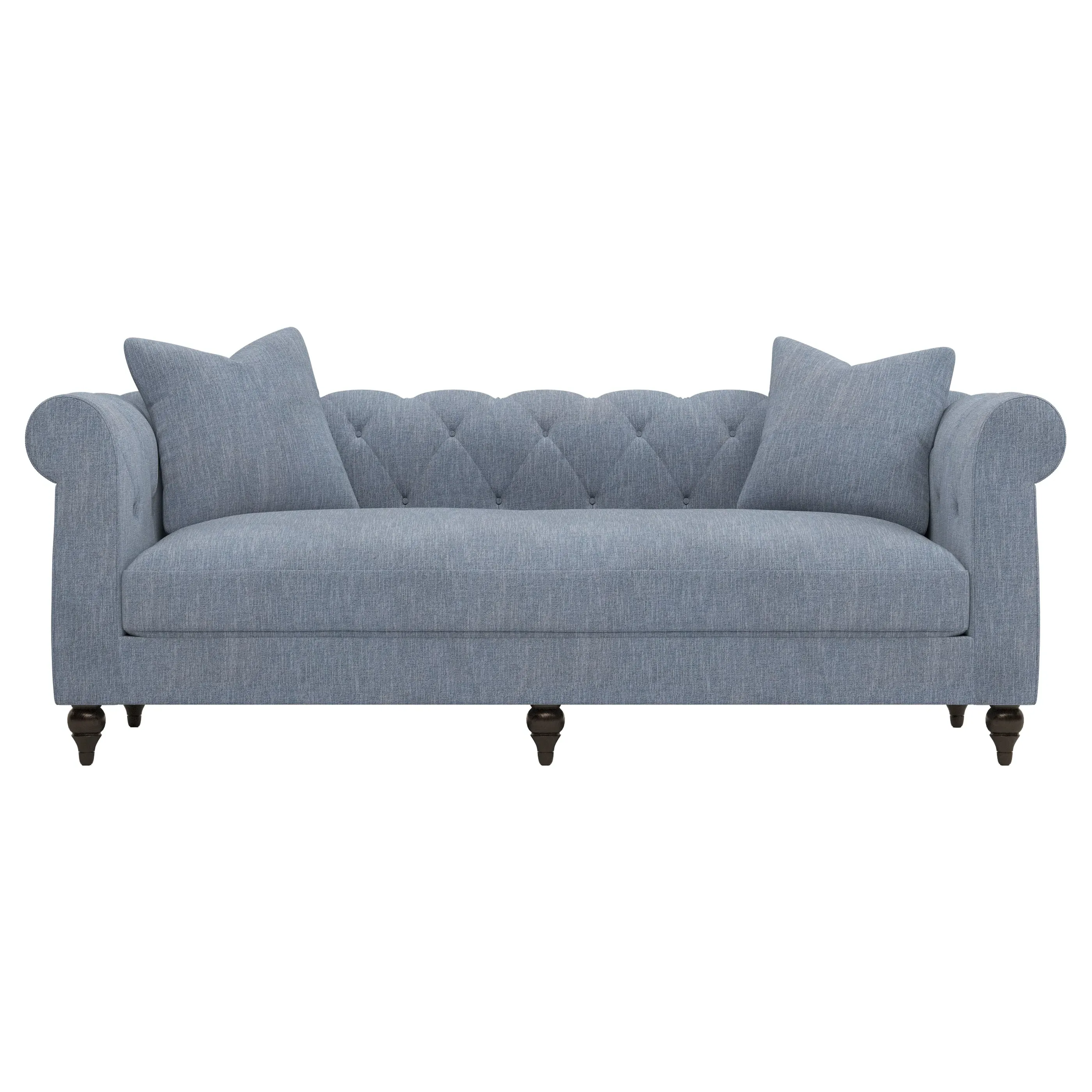 Rosehill 3-Seater Sofa with Tufted Back - Nantucket Blue