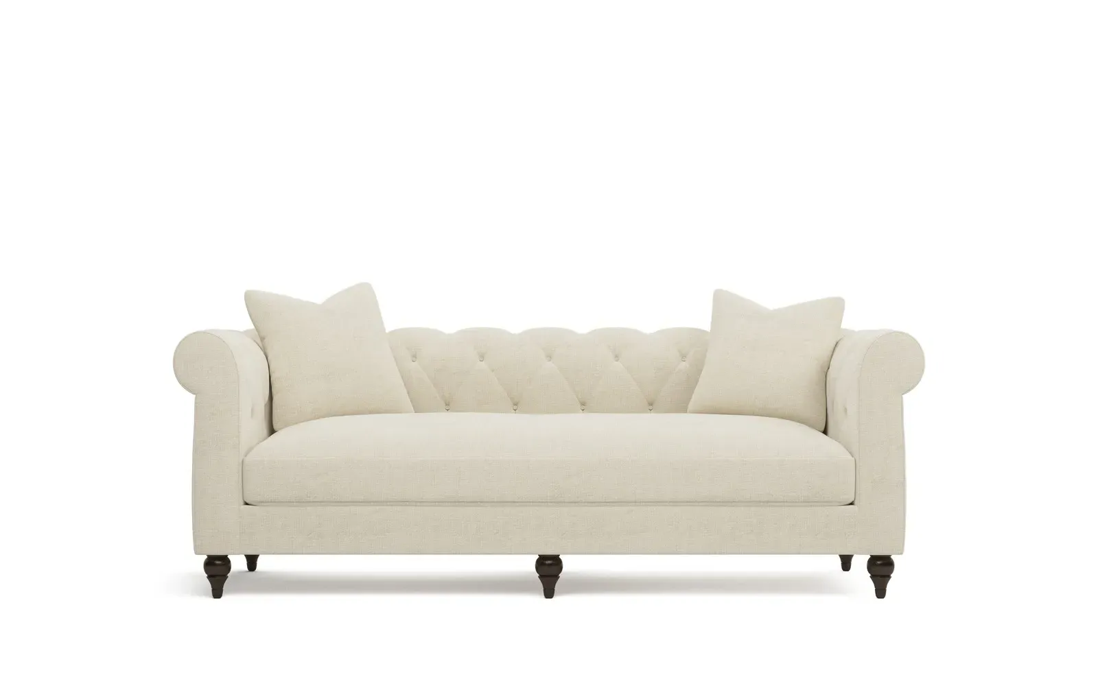 Rosehill 3-Seater Sofa with Tufted Back - Sea Salt