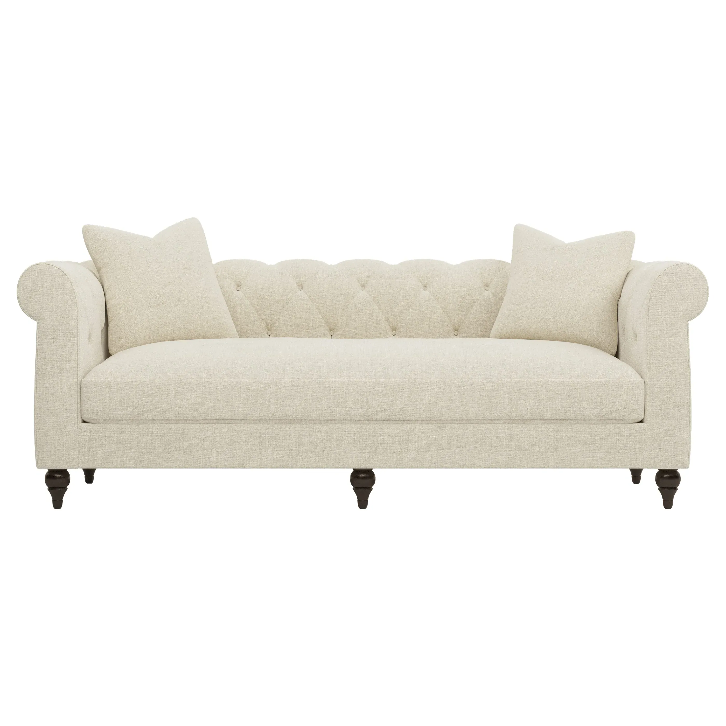 Rosehill 3-Seater Sofa with Tufted Back - Sea Salt