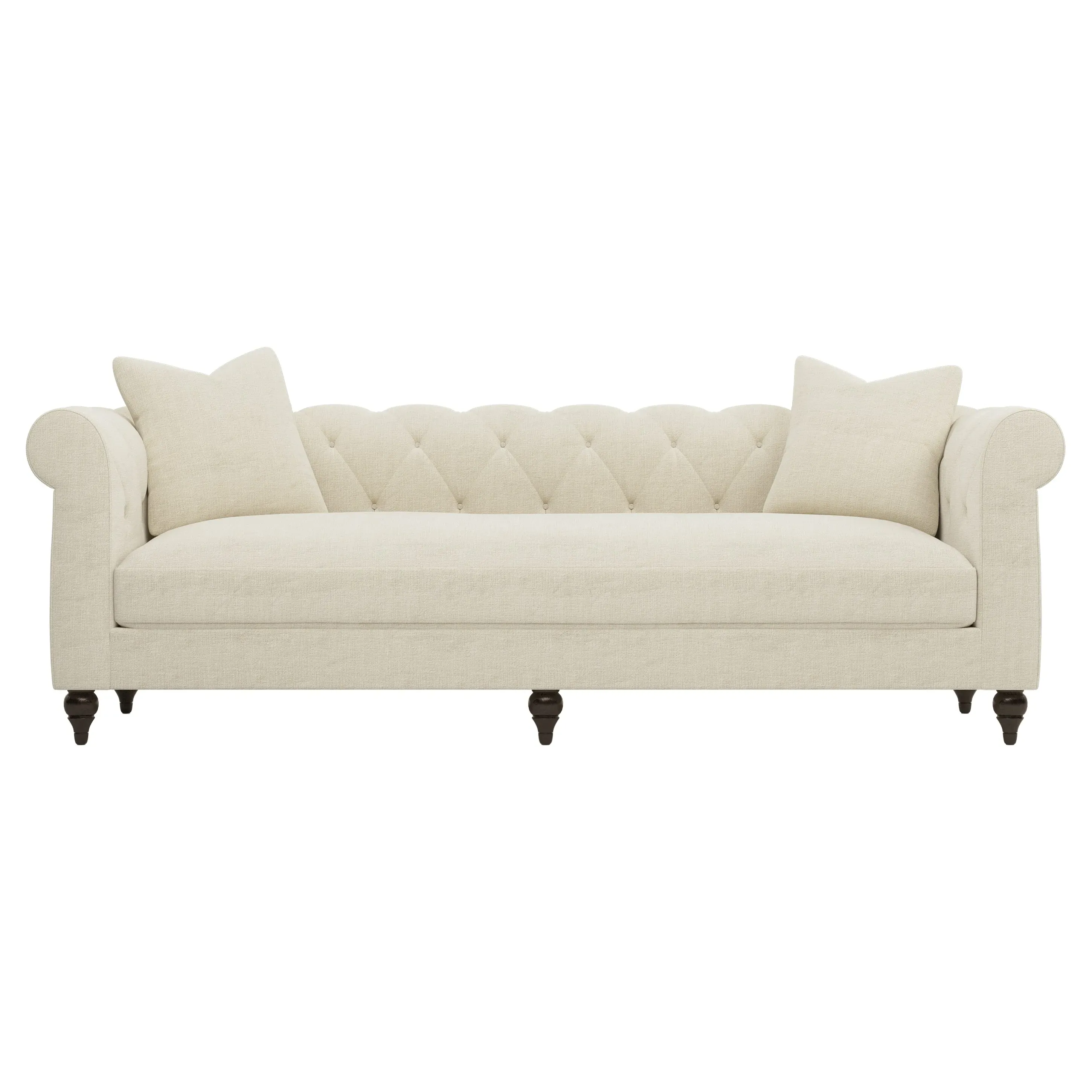 Rosehill 3-Seater Sofa with Tufted Back - Sea Salt