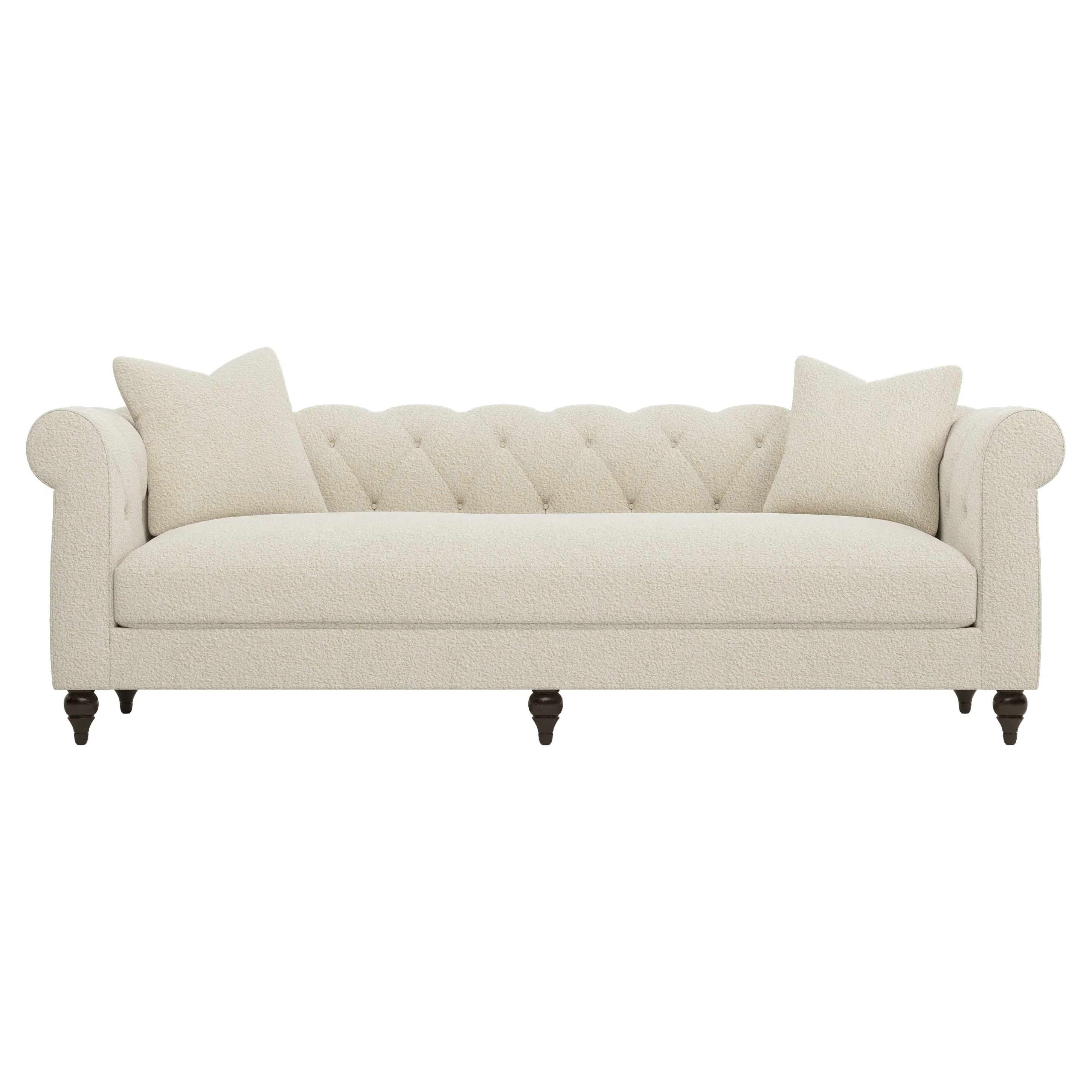 Rosehill 3-Seater Sofa with Tufted Back - Whipped Cream, Bouclé