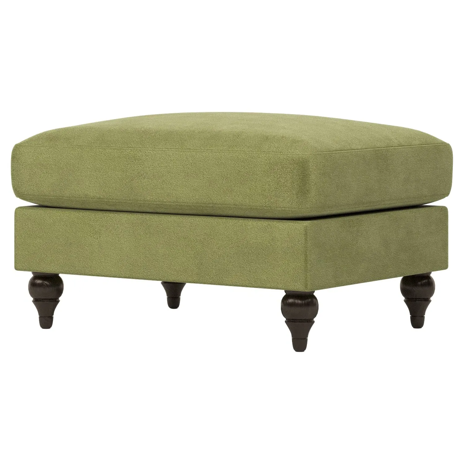 Rosehill Ottoman - Citrus Grove, Performance Velvet