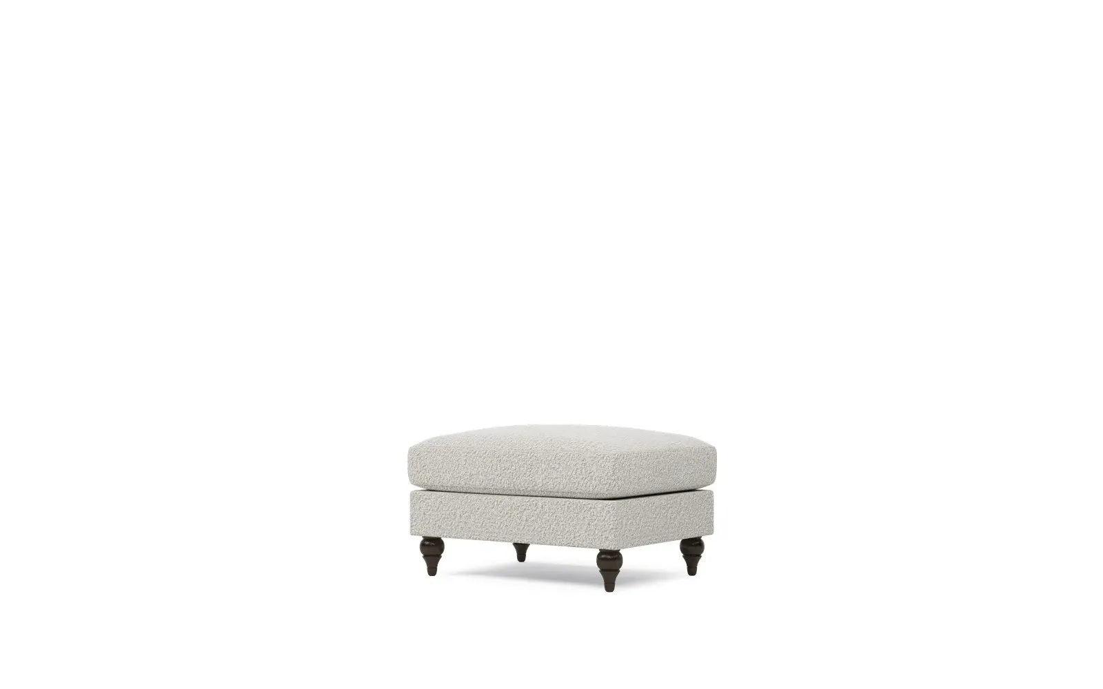 Rosehill Ottoman - Cloud Grey, Bouclé