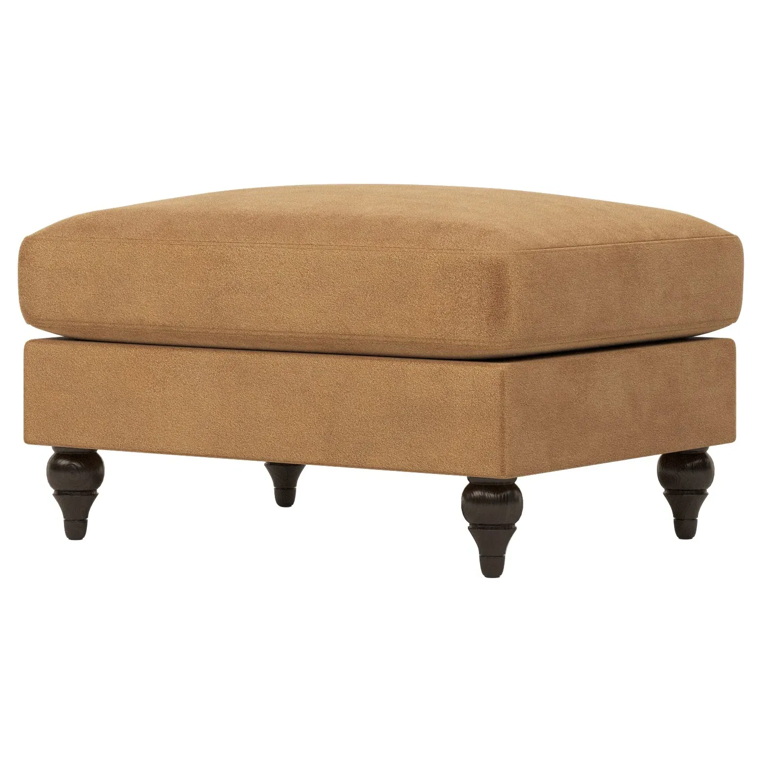 Rosehill Ottoman - Gingerbread, Performance Velvet