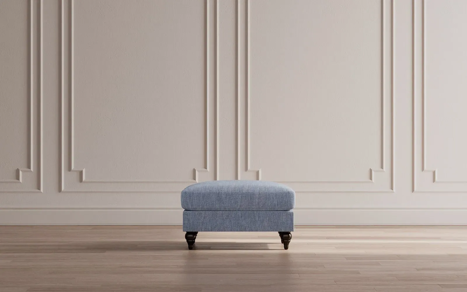 Rosehill Ottoman - Heathered Ivory