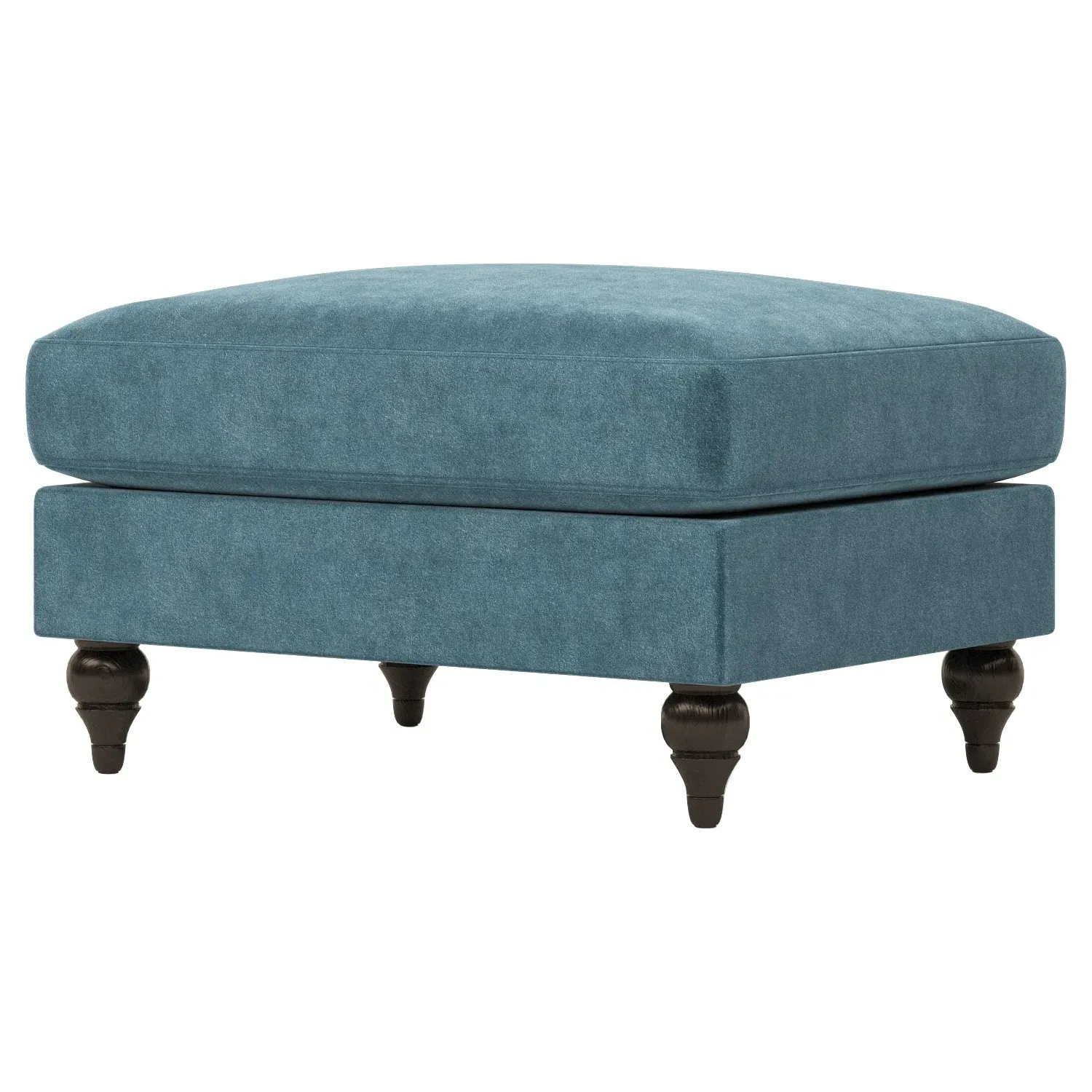Rosehill Ottoman - Lakeside, Performance Velvet