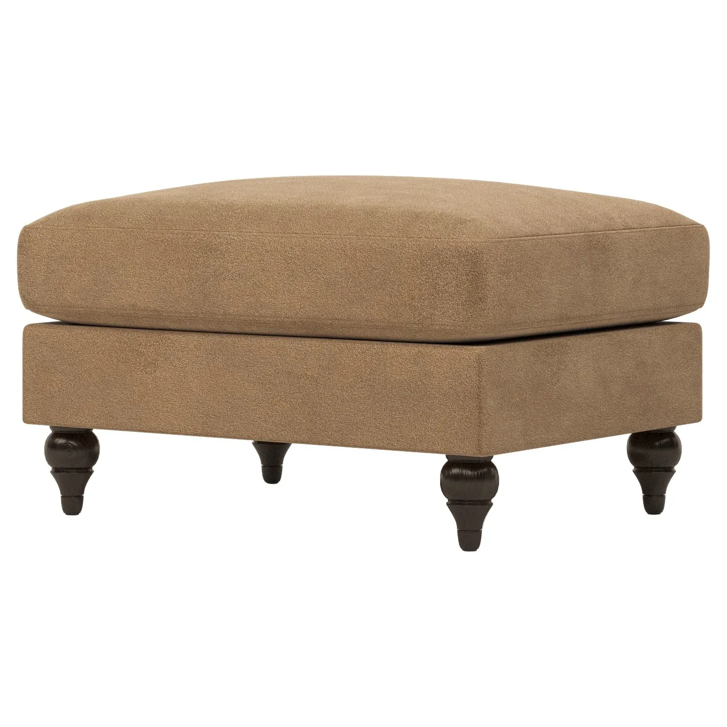Rosehill Ottoman - Mocha Mist, Performance Velvet