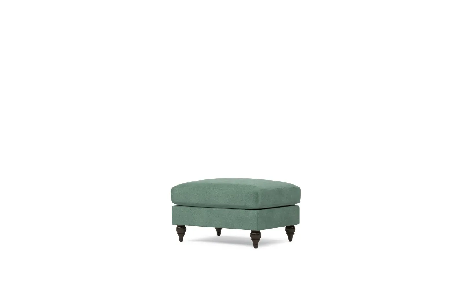 Rosehill Ottoman - Stone Pine, Performance Velvet