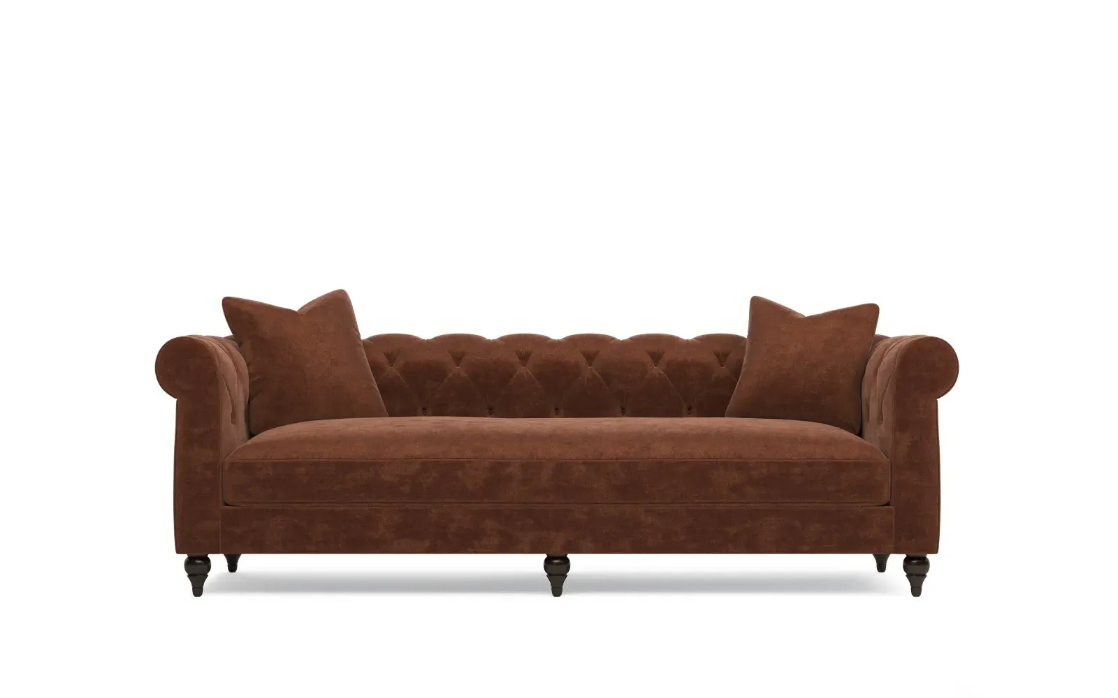 Rosehill Sofa - Chocolate Mousse, Performance Velvet