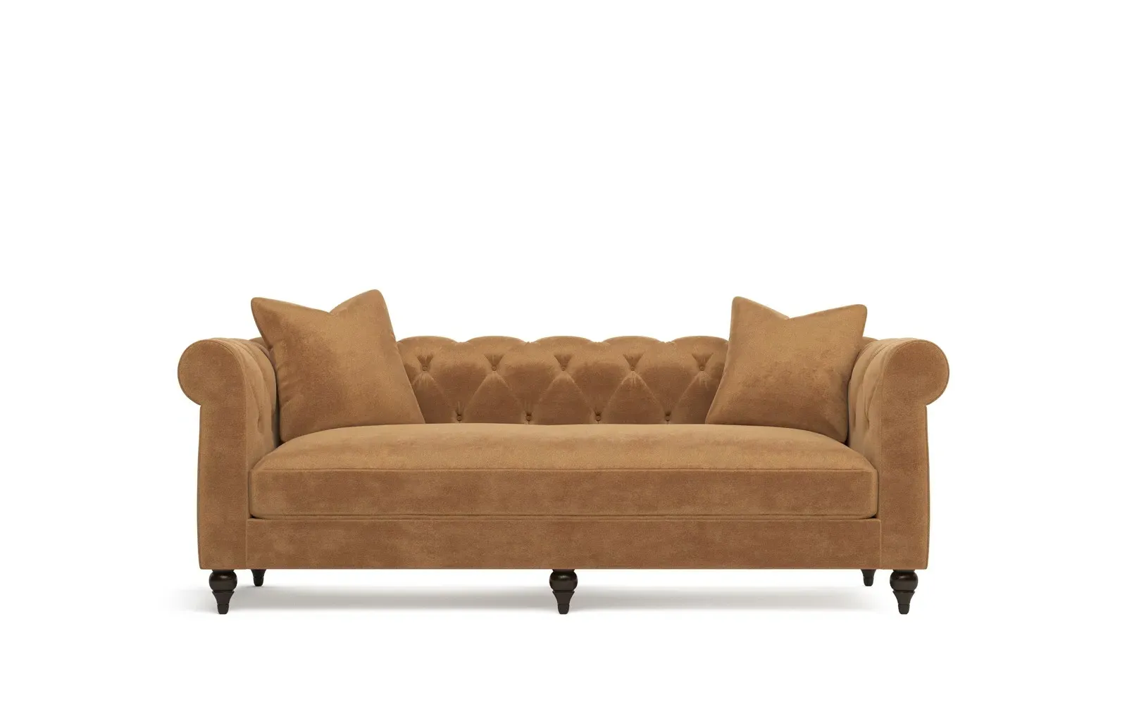 Rosehill Sofa - Gingerbread, Performance Velvet
