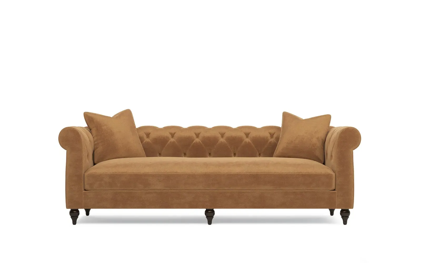 Rosehill Sofa - Gingerbread, Performance Velvet