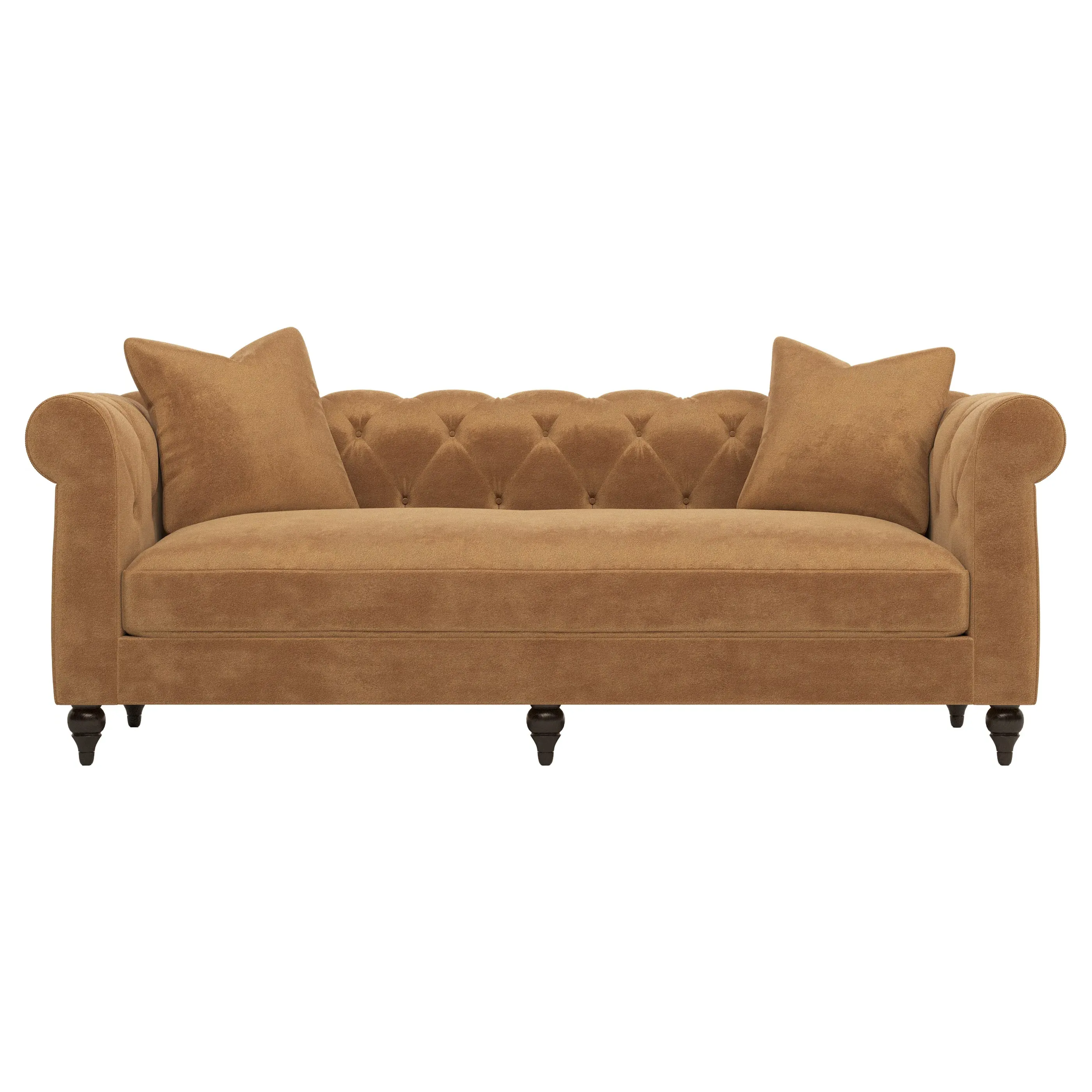 Rosehill Sofa - Gingerbread, Performance Velvet