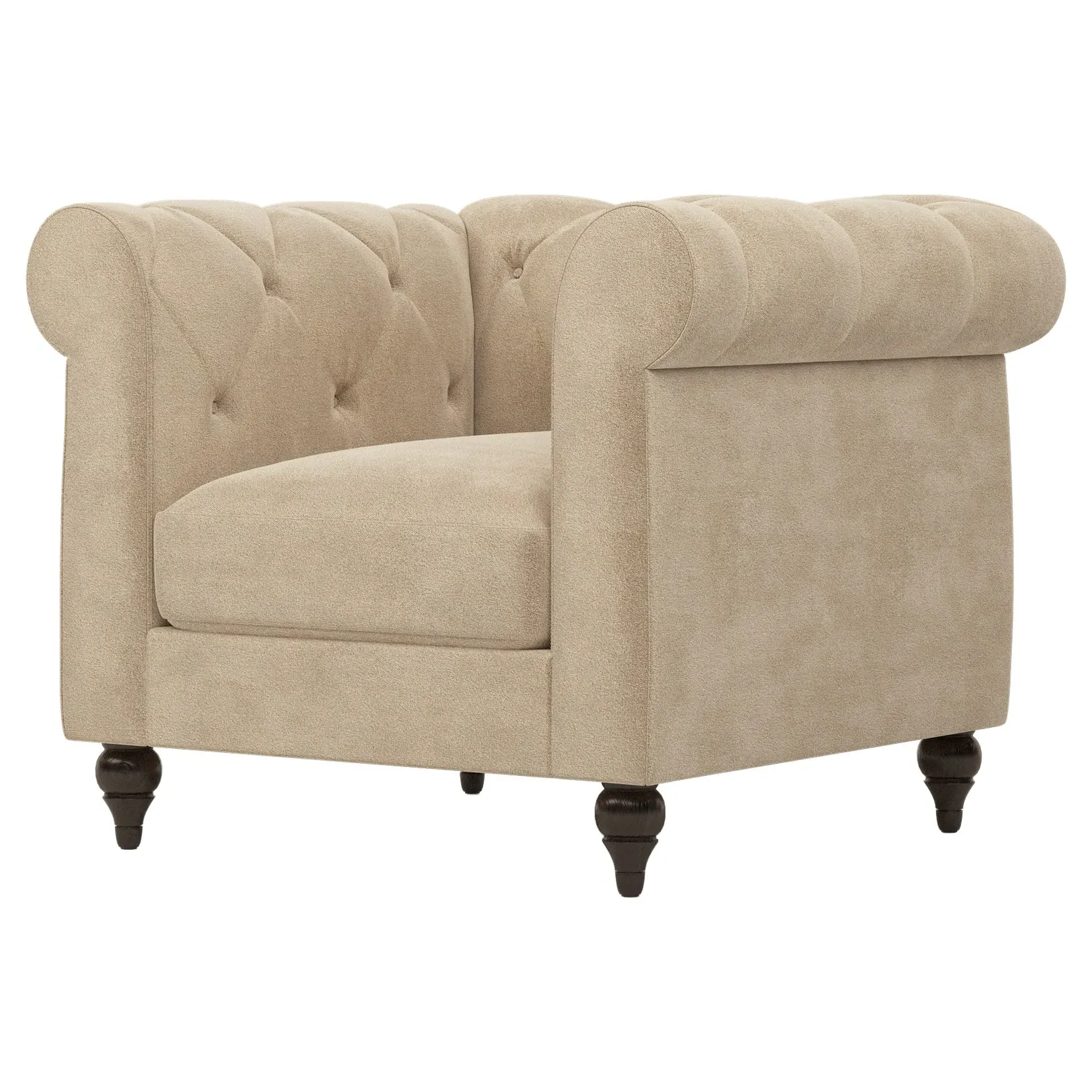 Rosehill Tufted Accent Chair - Champagne, Performance Velvet image