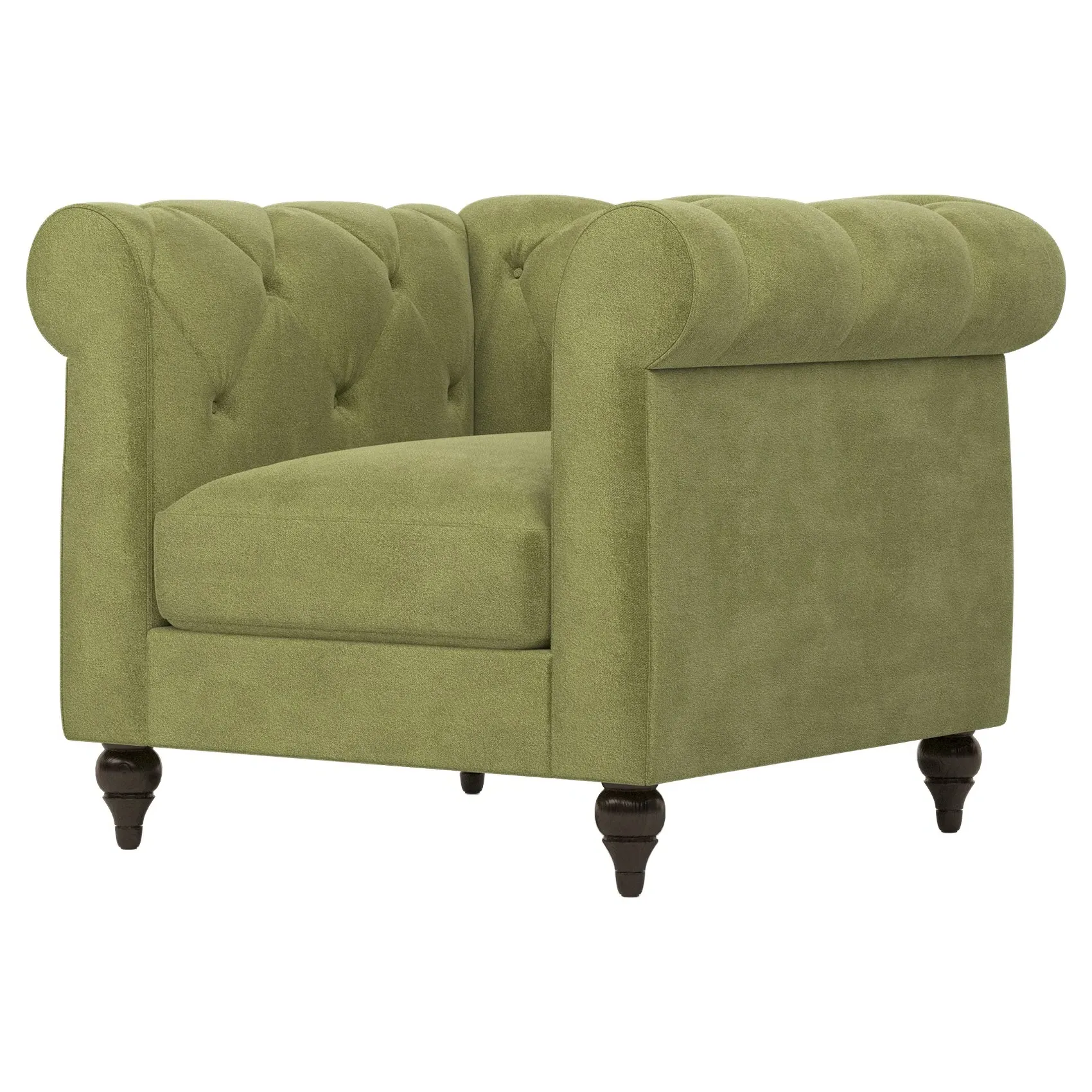 Rosehill Tufted Accent Chair - Citrus Grove, Performance Velvet