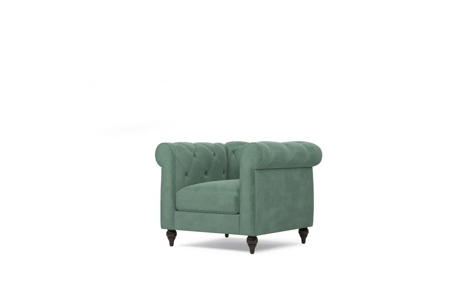 Rosehill Tufted Accent Chair - Stone Pine, Performance Velvet
