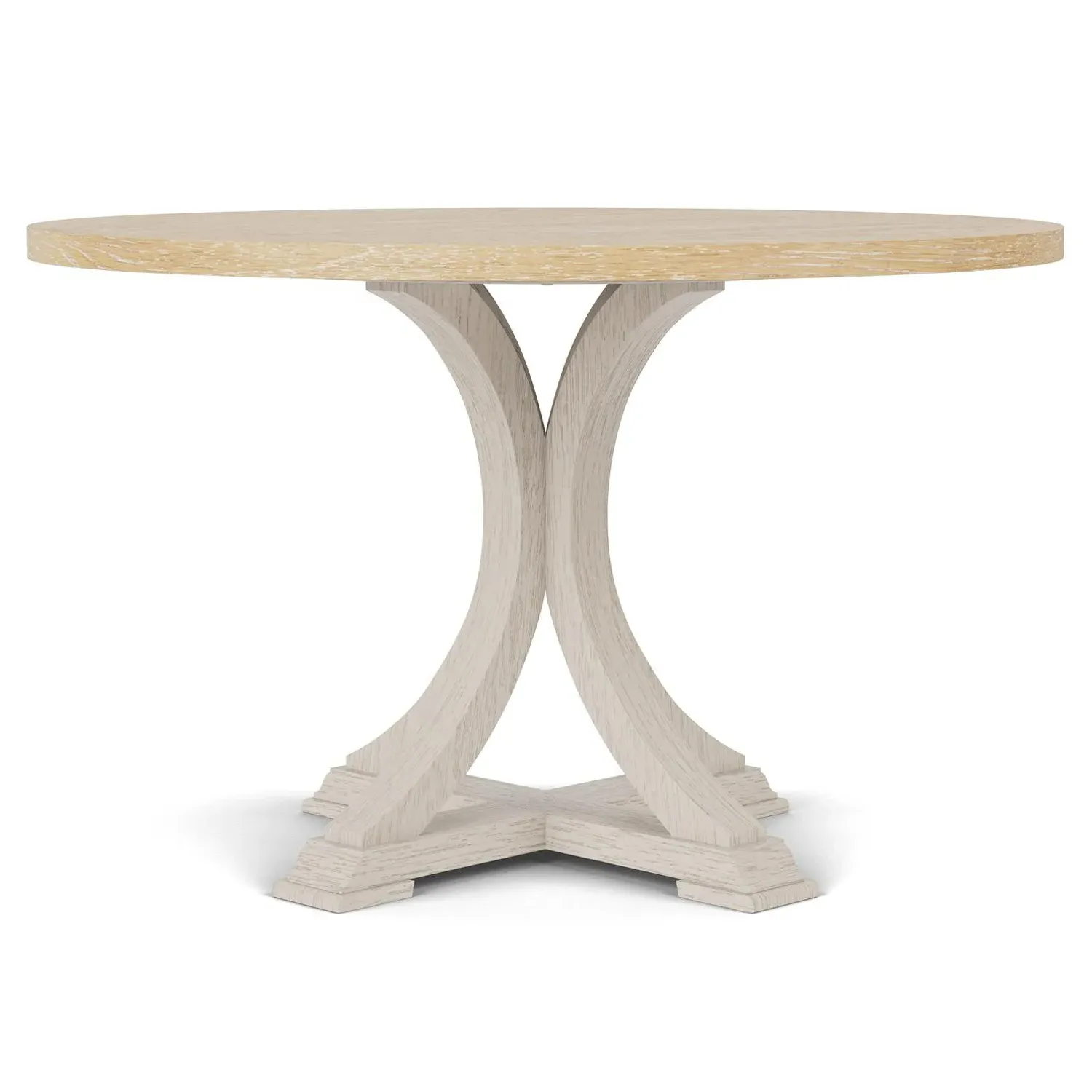 Rossa Round Dining Table - Brown, Oak