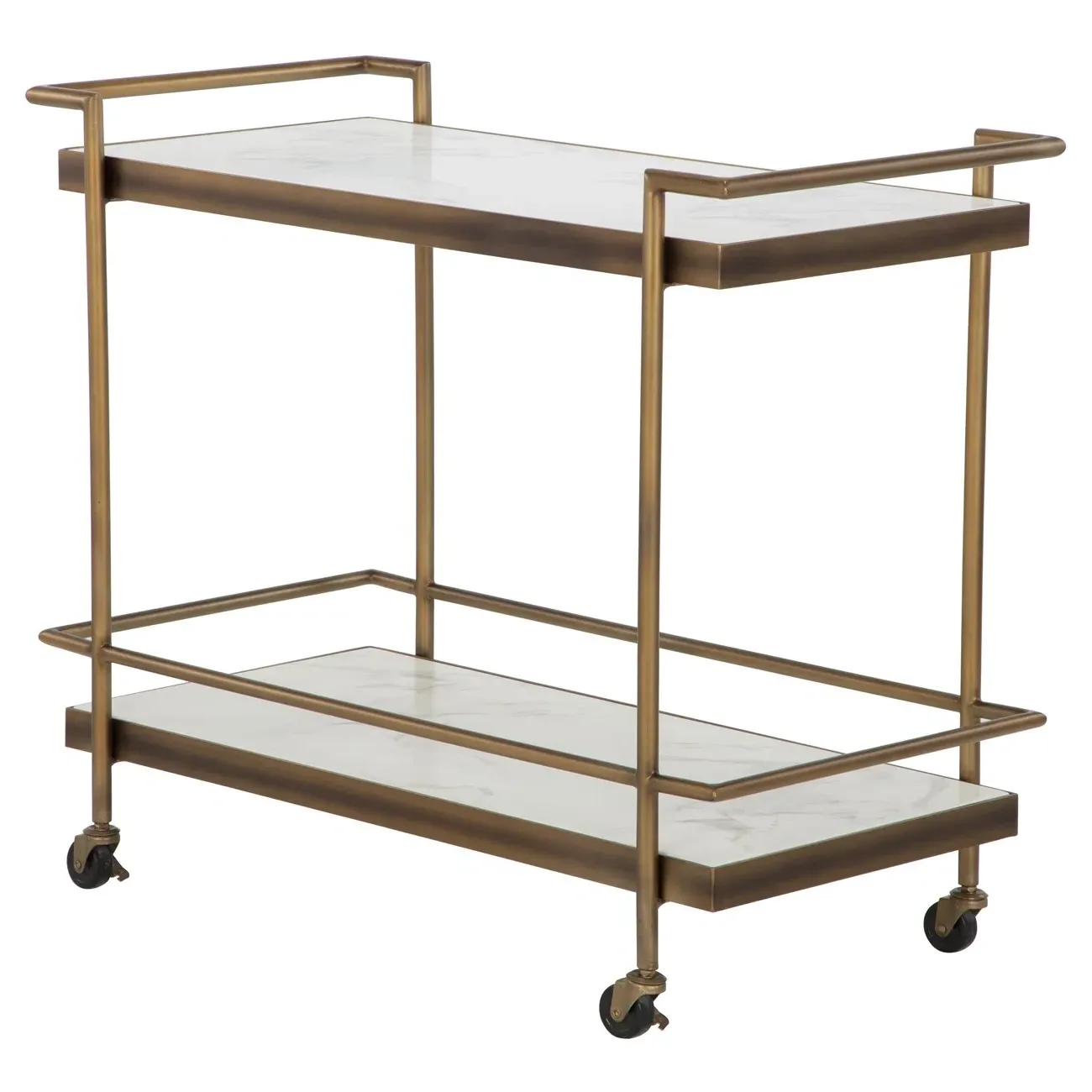 Rossana Bar Cart - Bronze, Metal