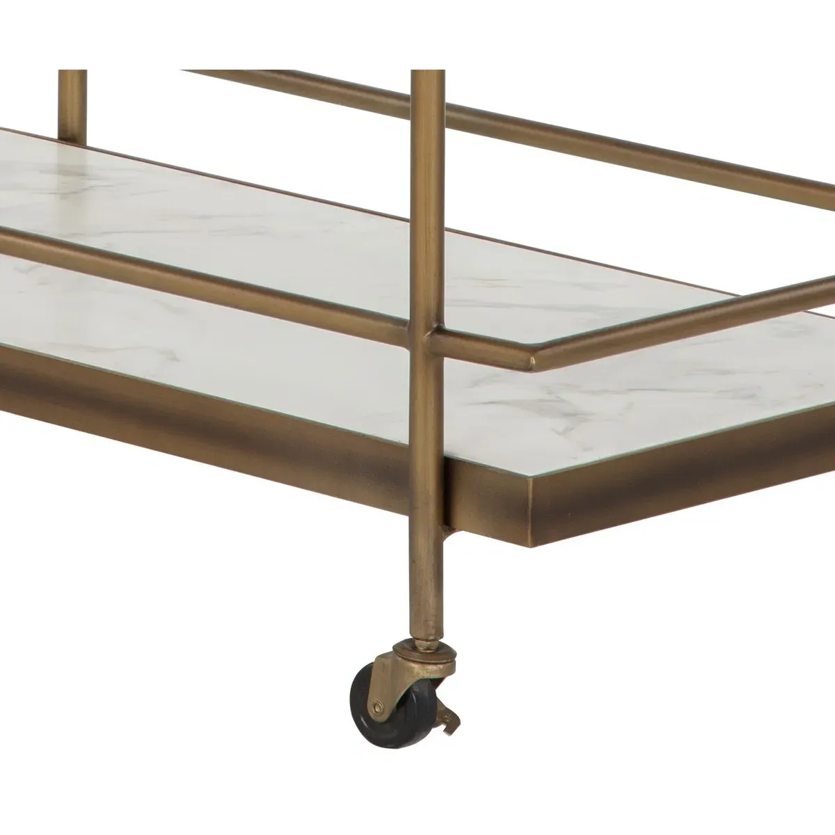 Rossana Bar Cart - Bronze, Metal