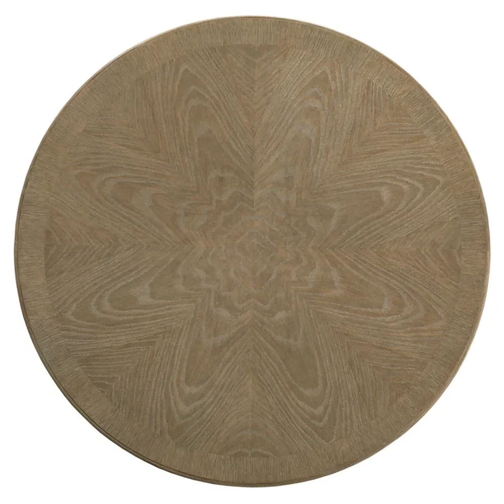 Round Center Table - Brown, Oak