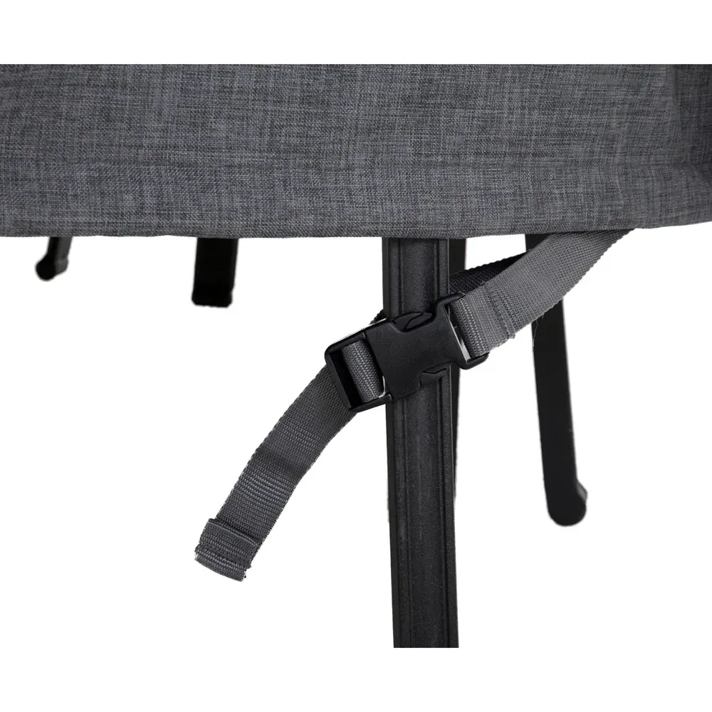 Round Dining Table Set Cover - Grey