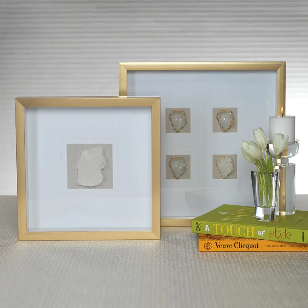 Rowan Crystal Wall Art - White, Glass