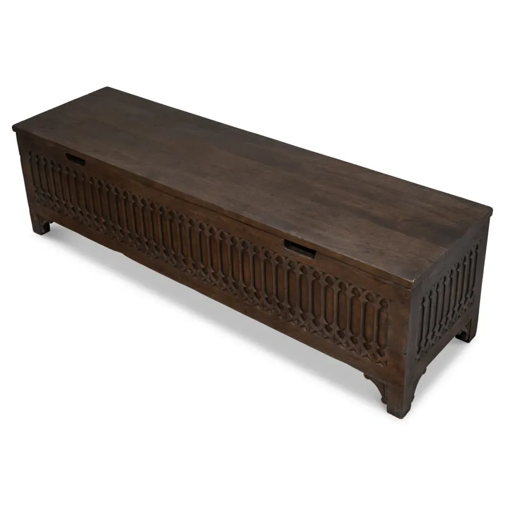 Roxane Storage Trunk - Brown, Wood