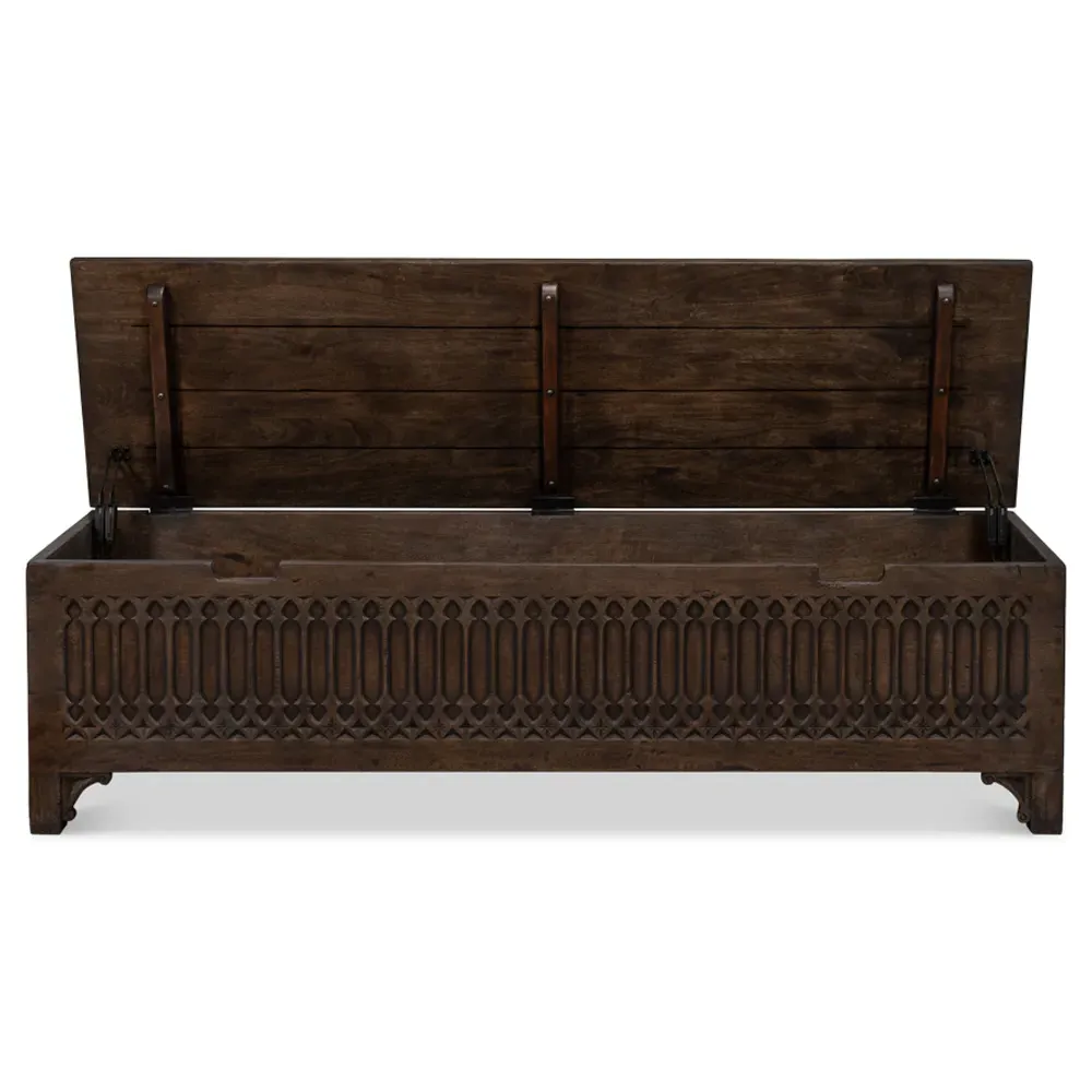 Roxane Storage Trunk - Brown, Wood