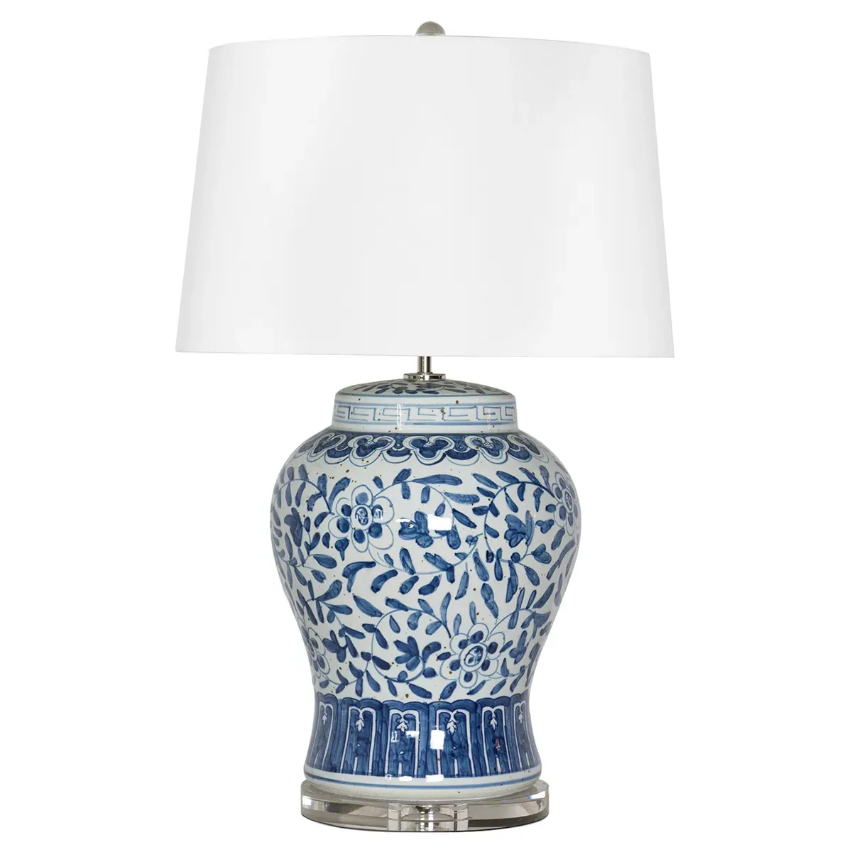 Royal French Bedside Table Lamp - Blue, Ceramic image