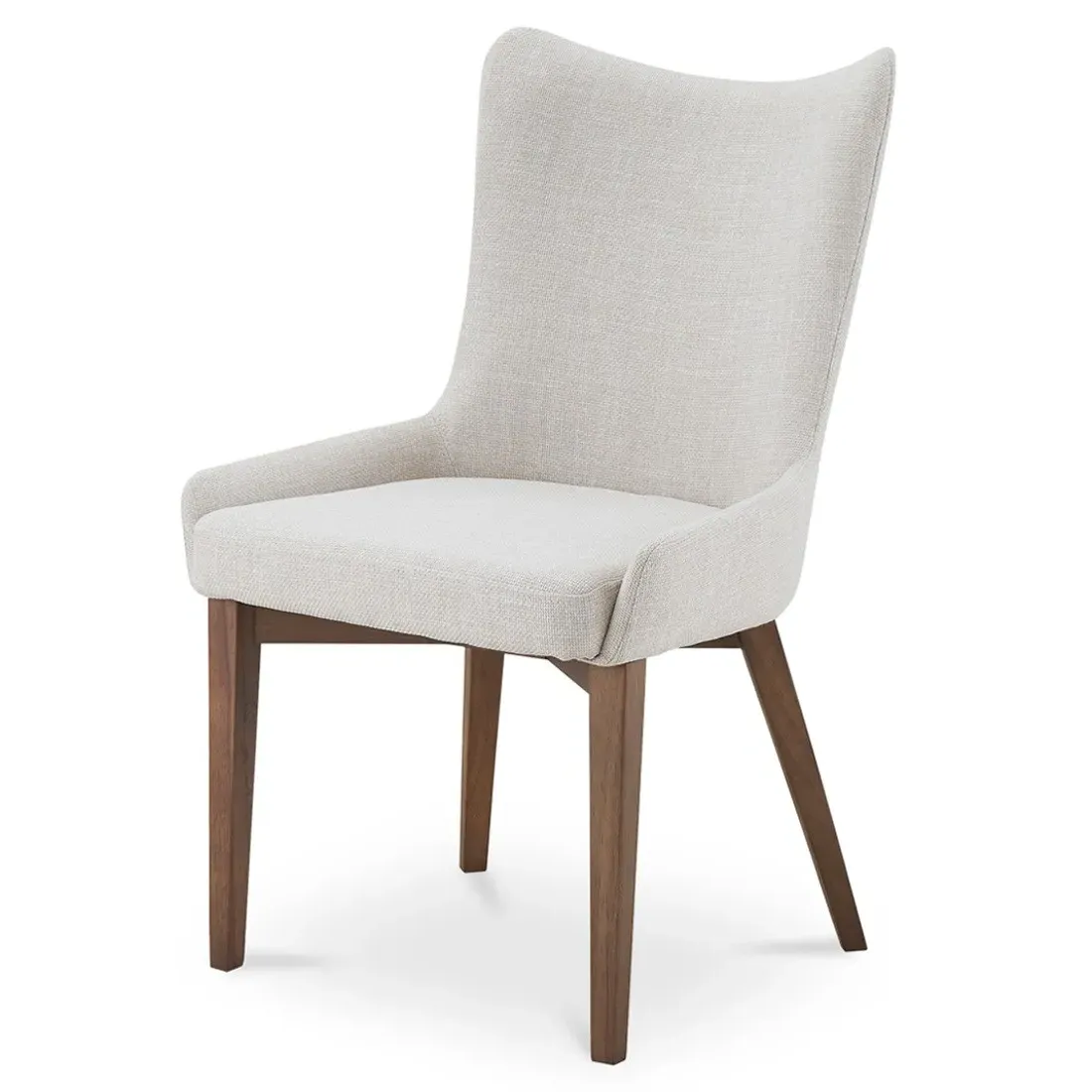 Rubeus Dining Side Chair - Heather Beige, Performance Fabric