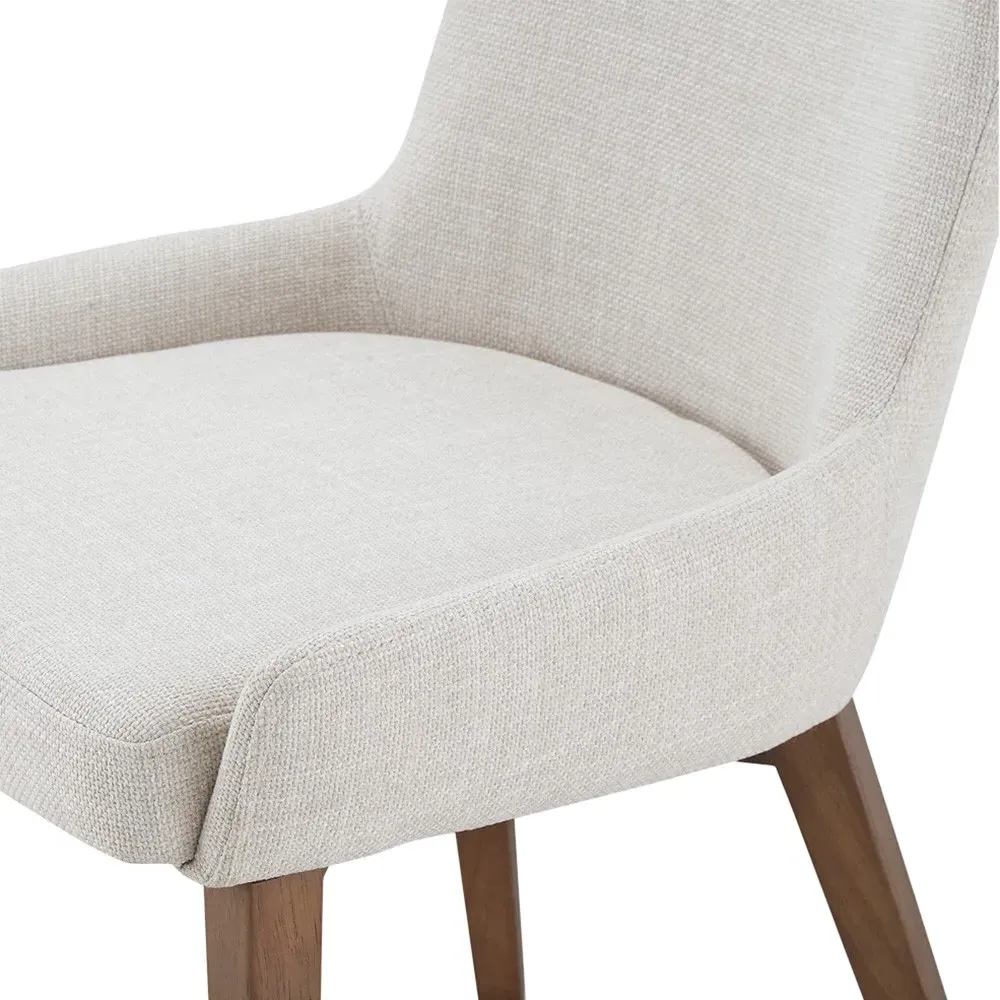 Rubeus Dining Side Chair - Heather Beige, Performance Fabric