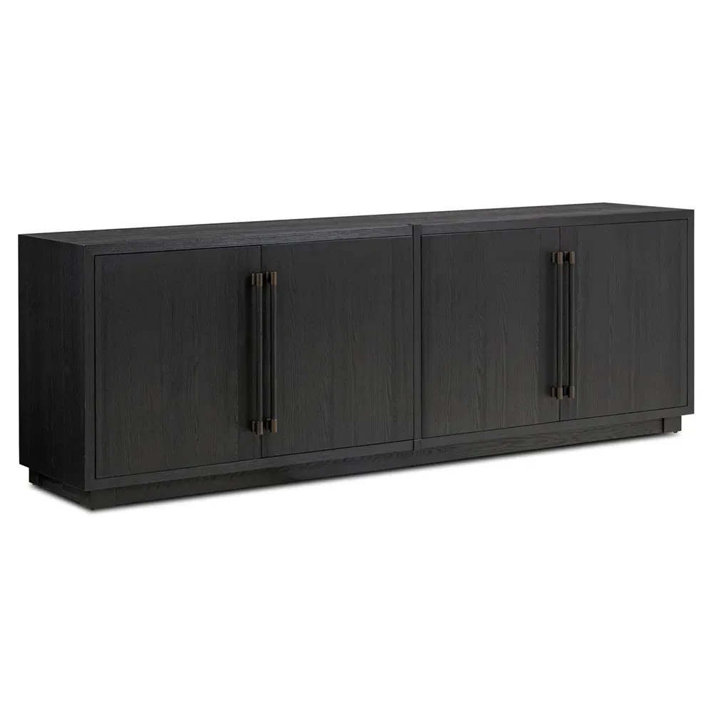 Rubielle Sideboard - Black, Ash Wood