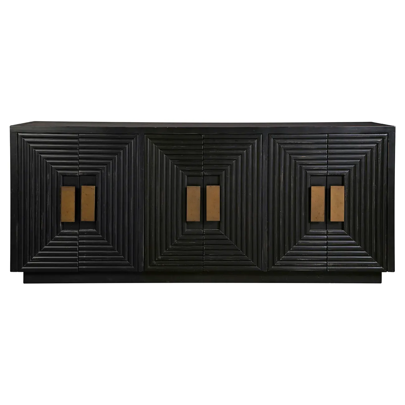 Ruby Reclaimed Wood Sideboard with Storage - Black