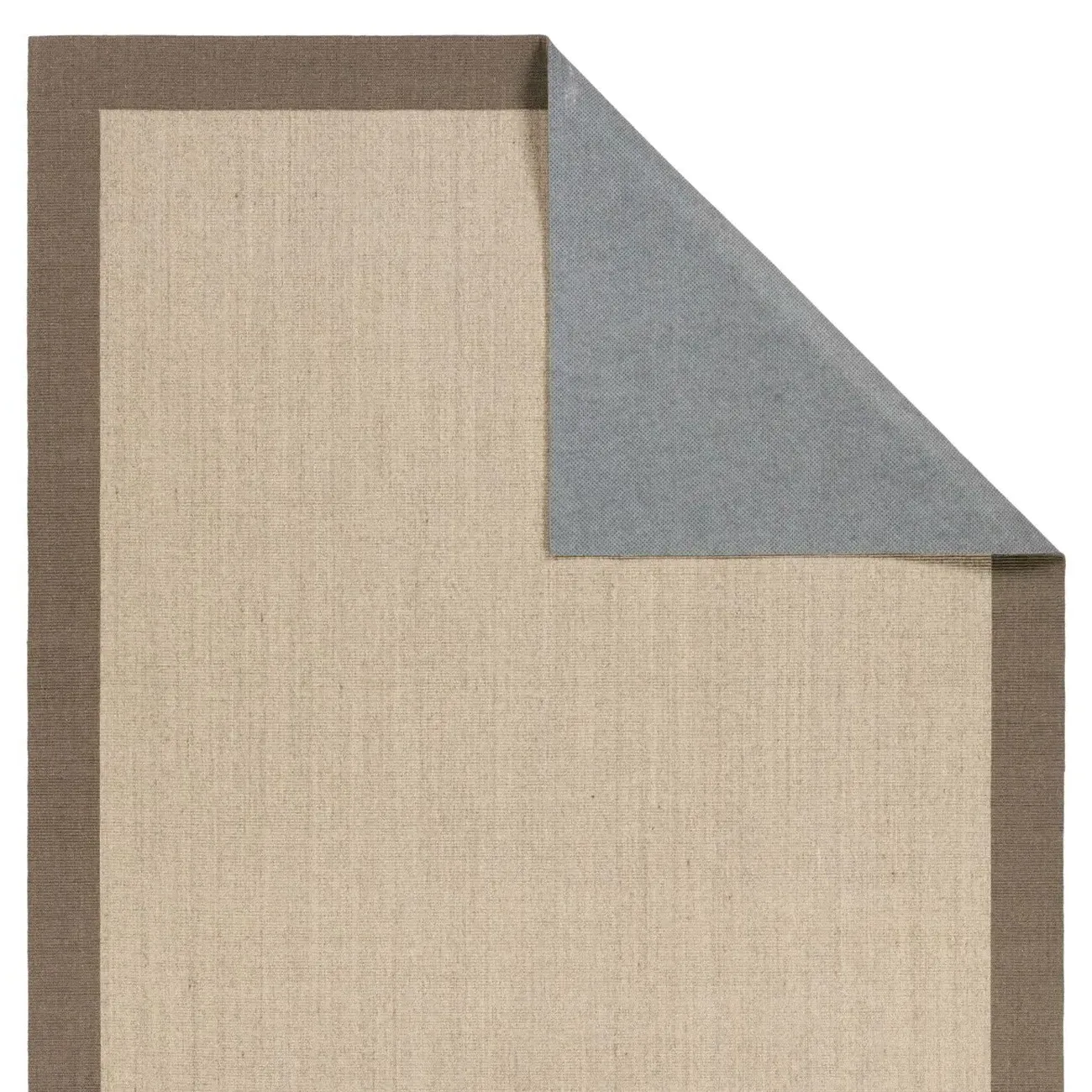 Rudo Sisal Border Rug Sample - Beige