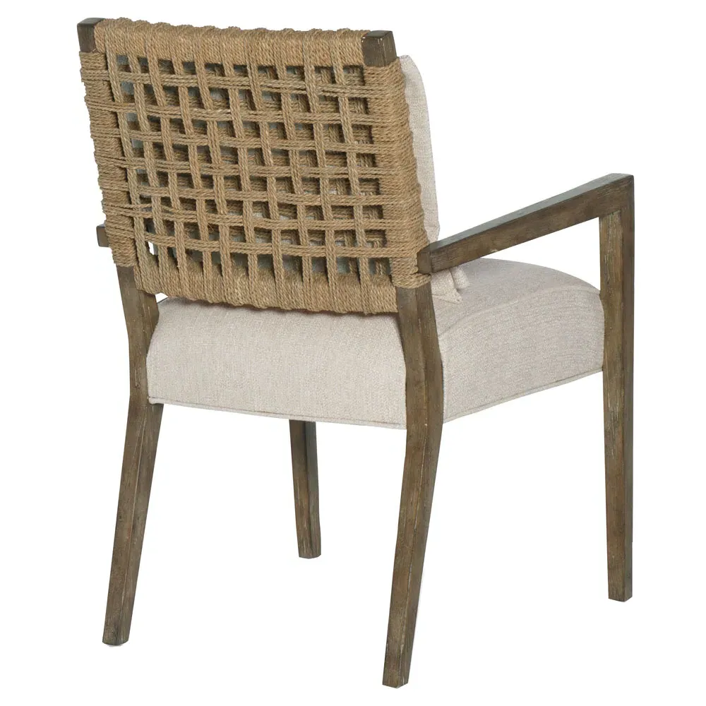 Rumi Dining Arm Chair - Cream, Wood