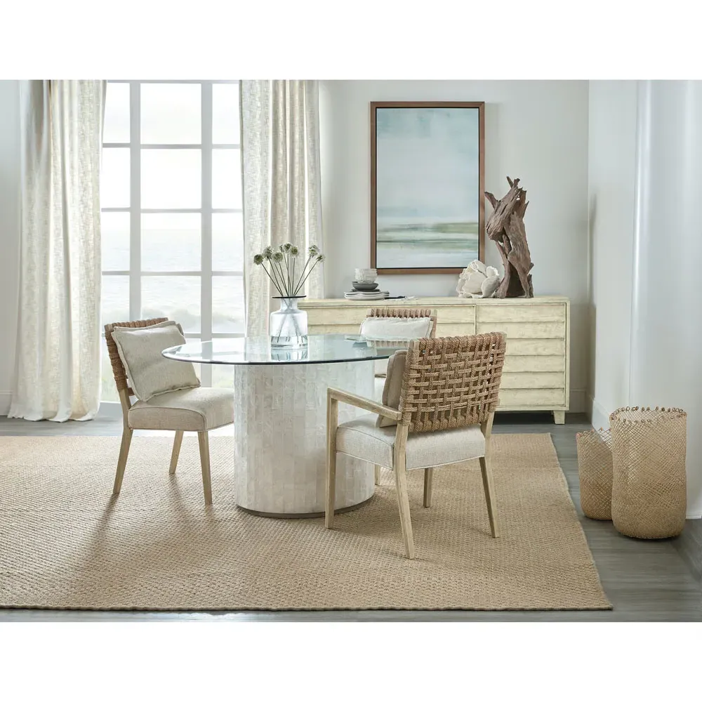 Rumi Dining Side Chair - Cream, Wood