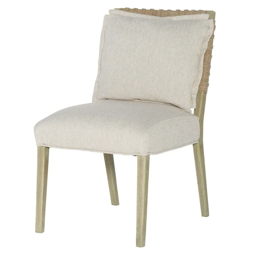 Rumi Dining Side Chair - Cream, Wood
