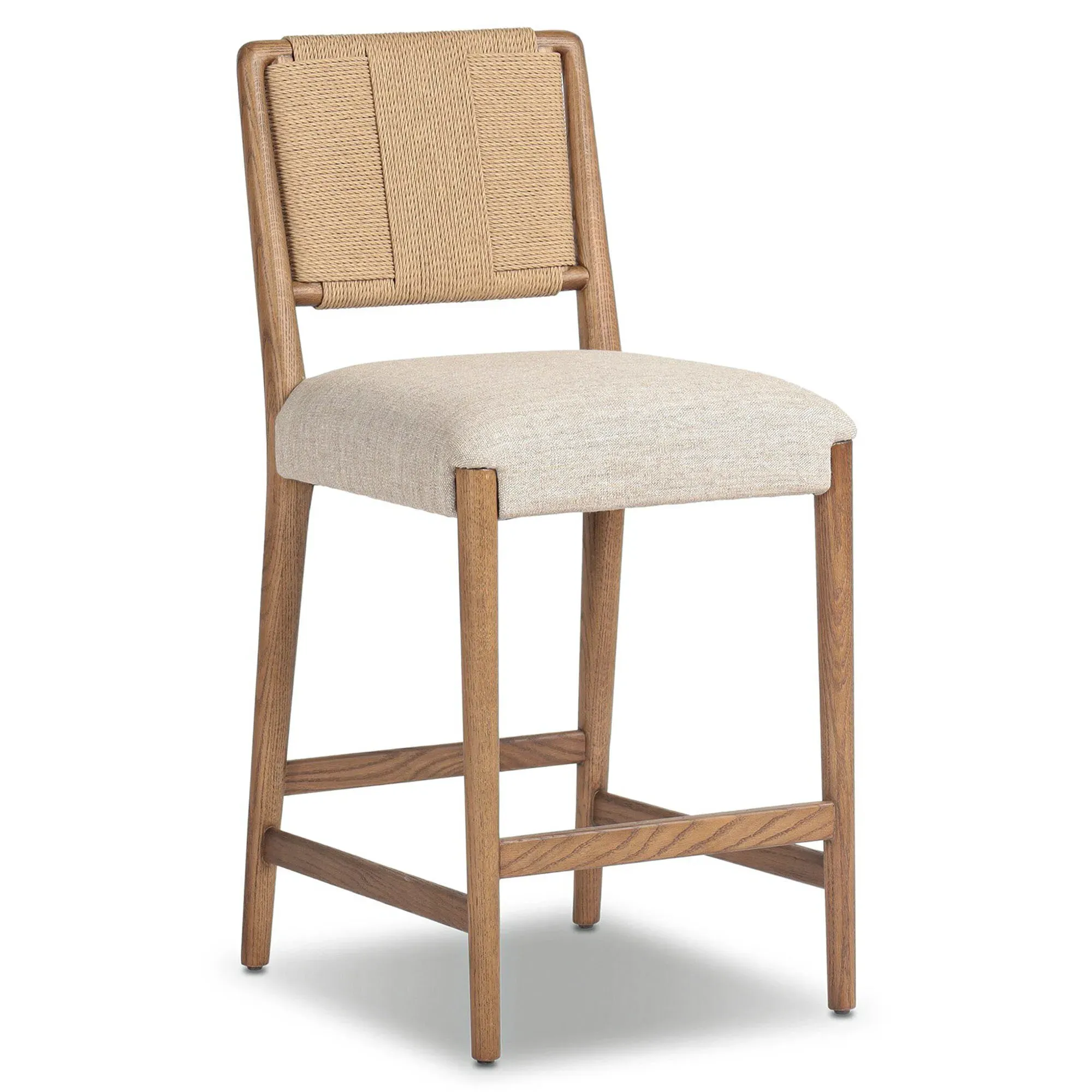Russ Counter Stool - Beige, Oak