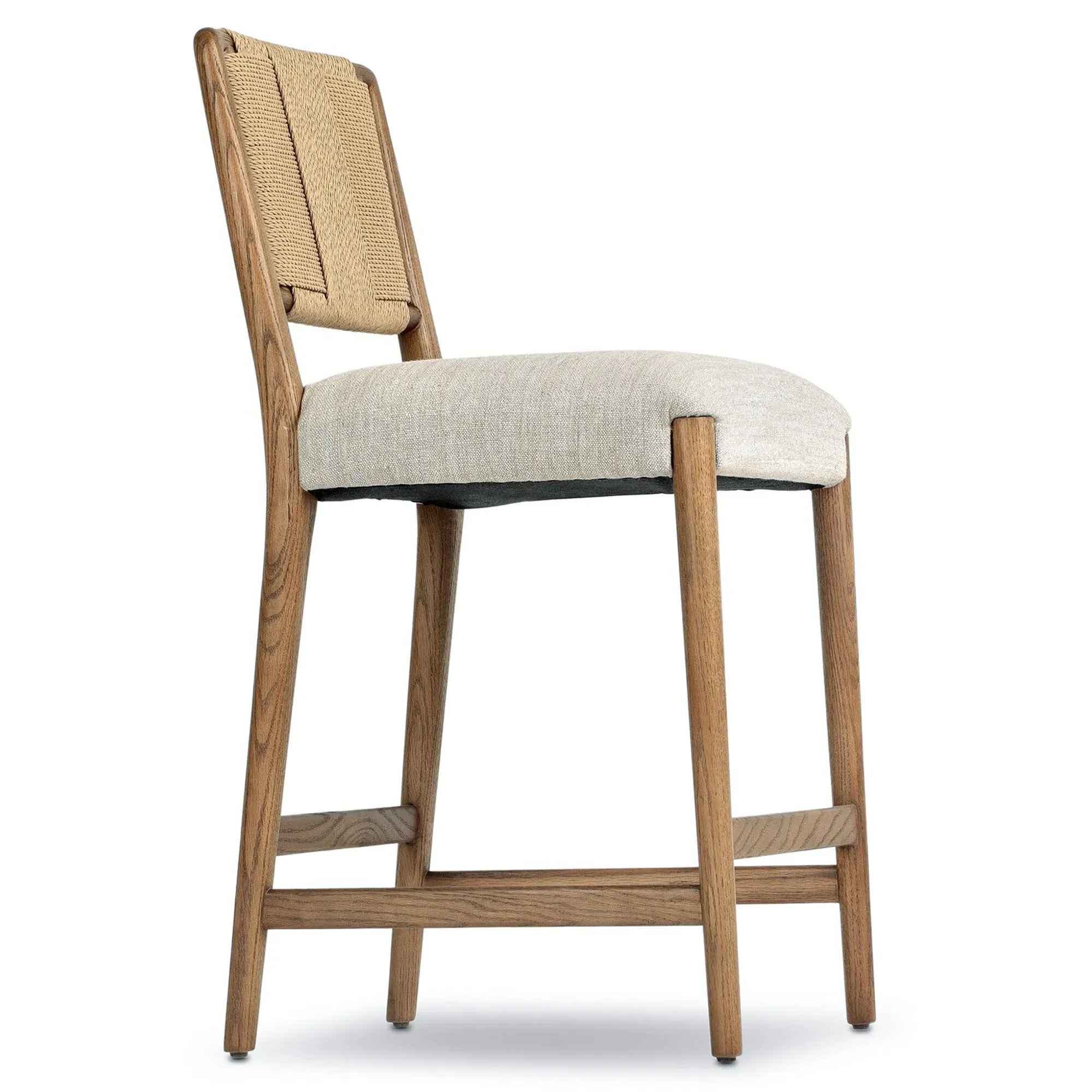 Russ Counter Stool - Beige, Oak