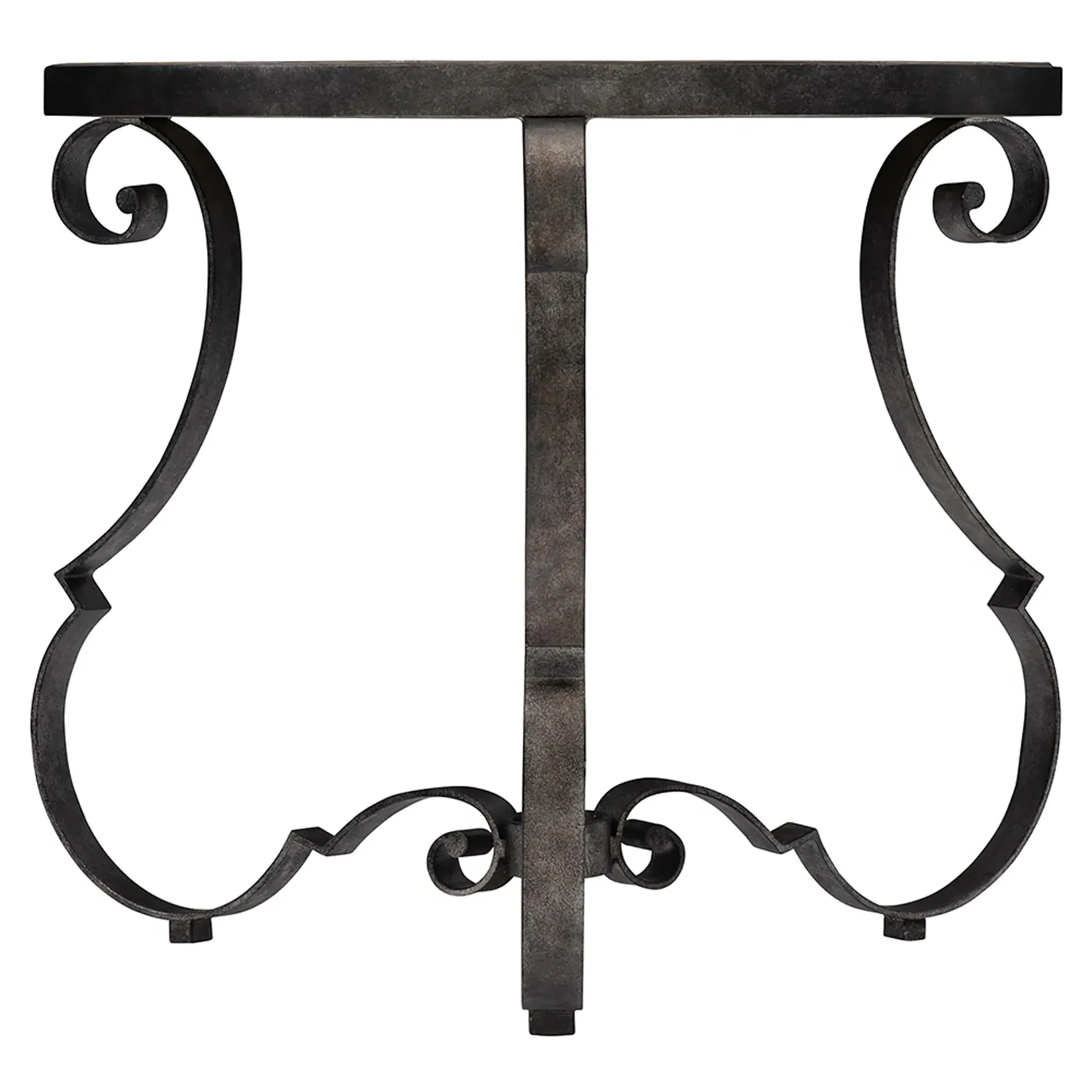 Rustom Round Side Table - Brown, Wood Veneer image