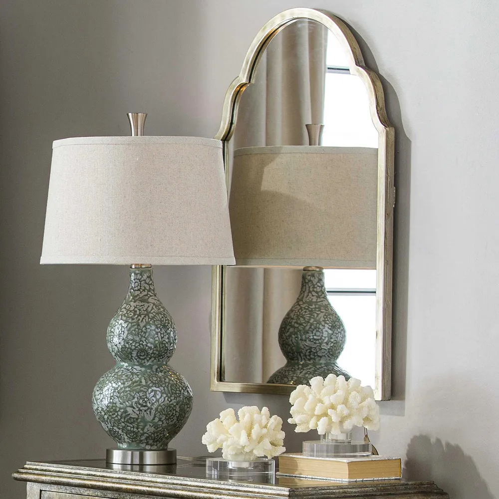 Ryan Arch Wall Mirror - Silver, Metal