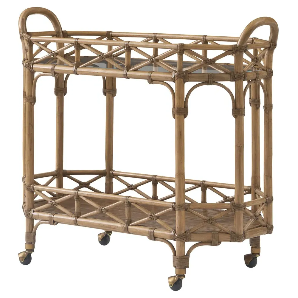 Ryder Bar Cart - Brown, Bamboo image