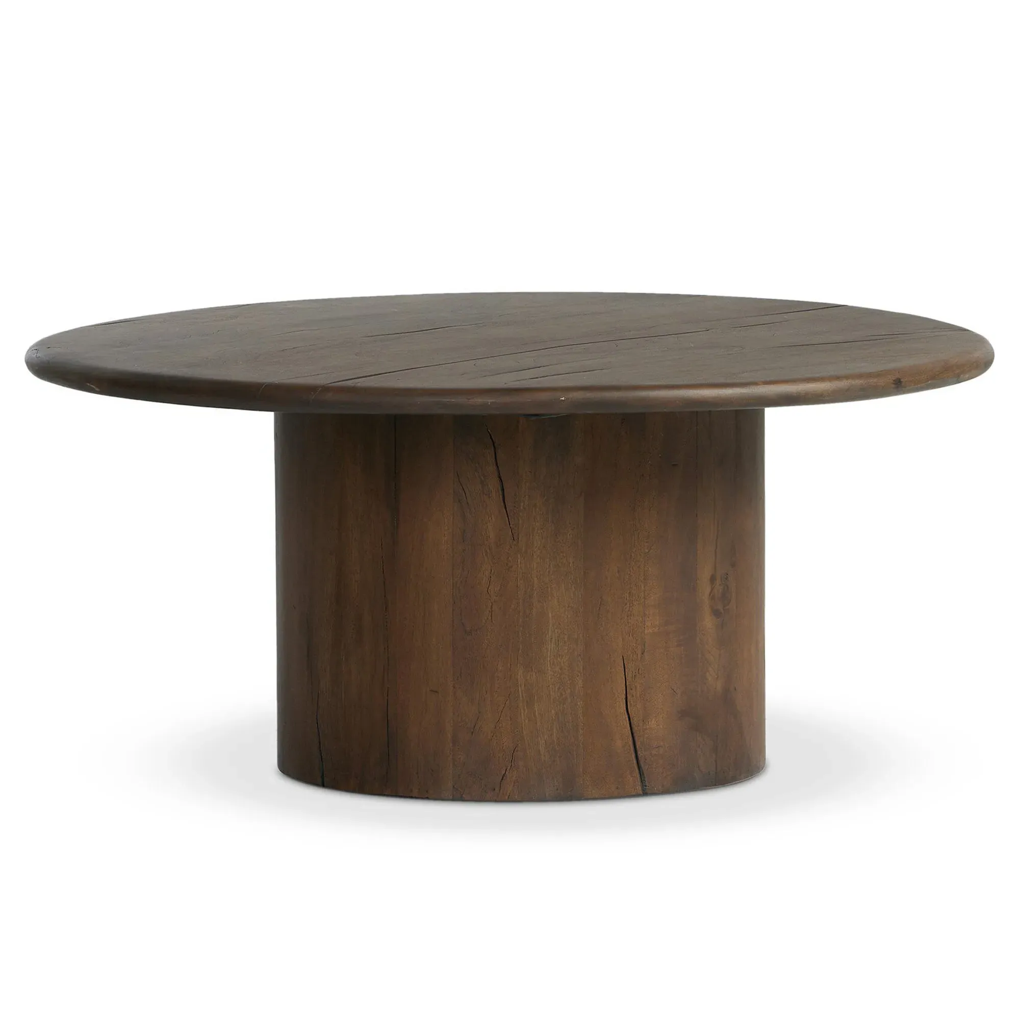 Ryker Oval Coffee Table - Brown, Reclaimed Wood