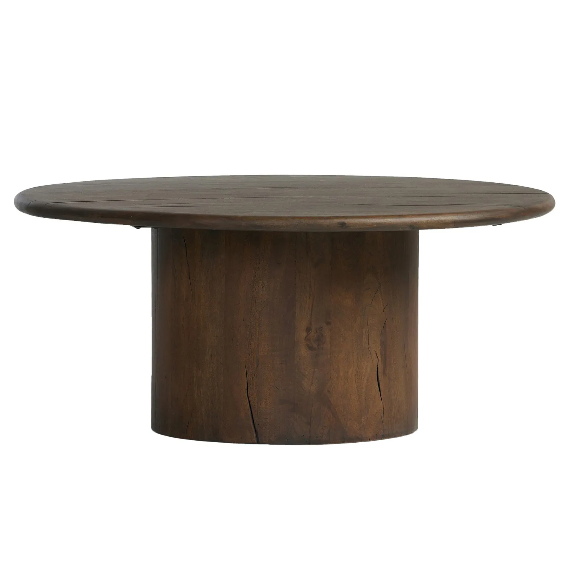 Ryker Oval Coffee Table - Brown, Reclaimed Wood image